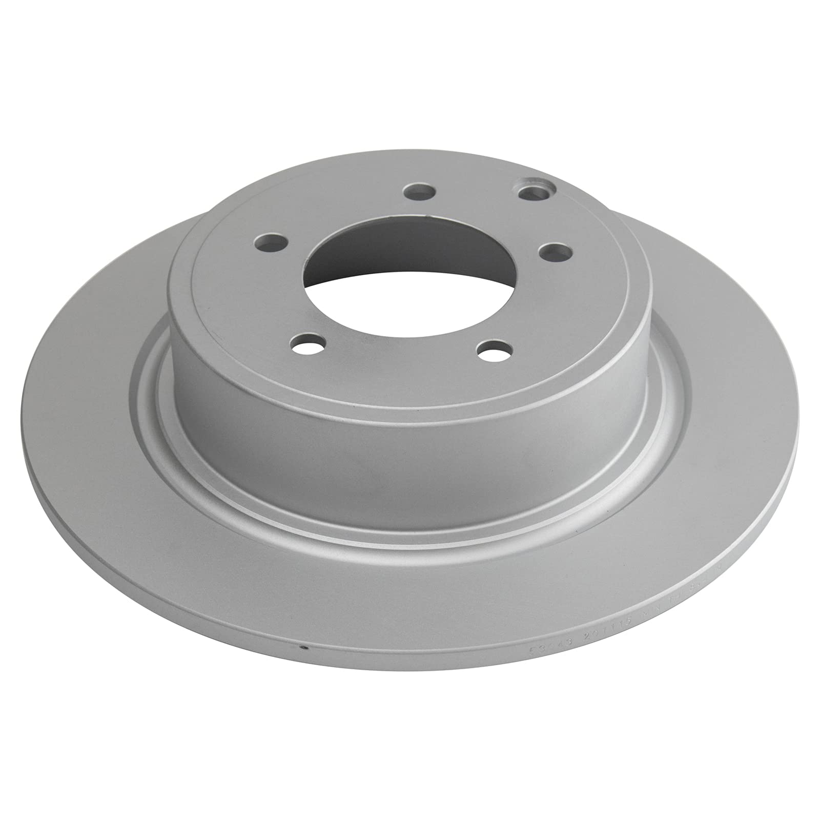 TRQ Rear Posi Ceramic Brake Pads with Coated Rotors - High Performance Brake Kit for Smooth Stopping - Perfect for Trucks, SUVs and Sedans - Ideal for Daily Commuting and Heavy Duty Driving