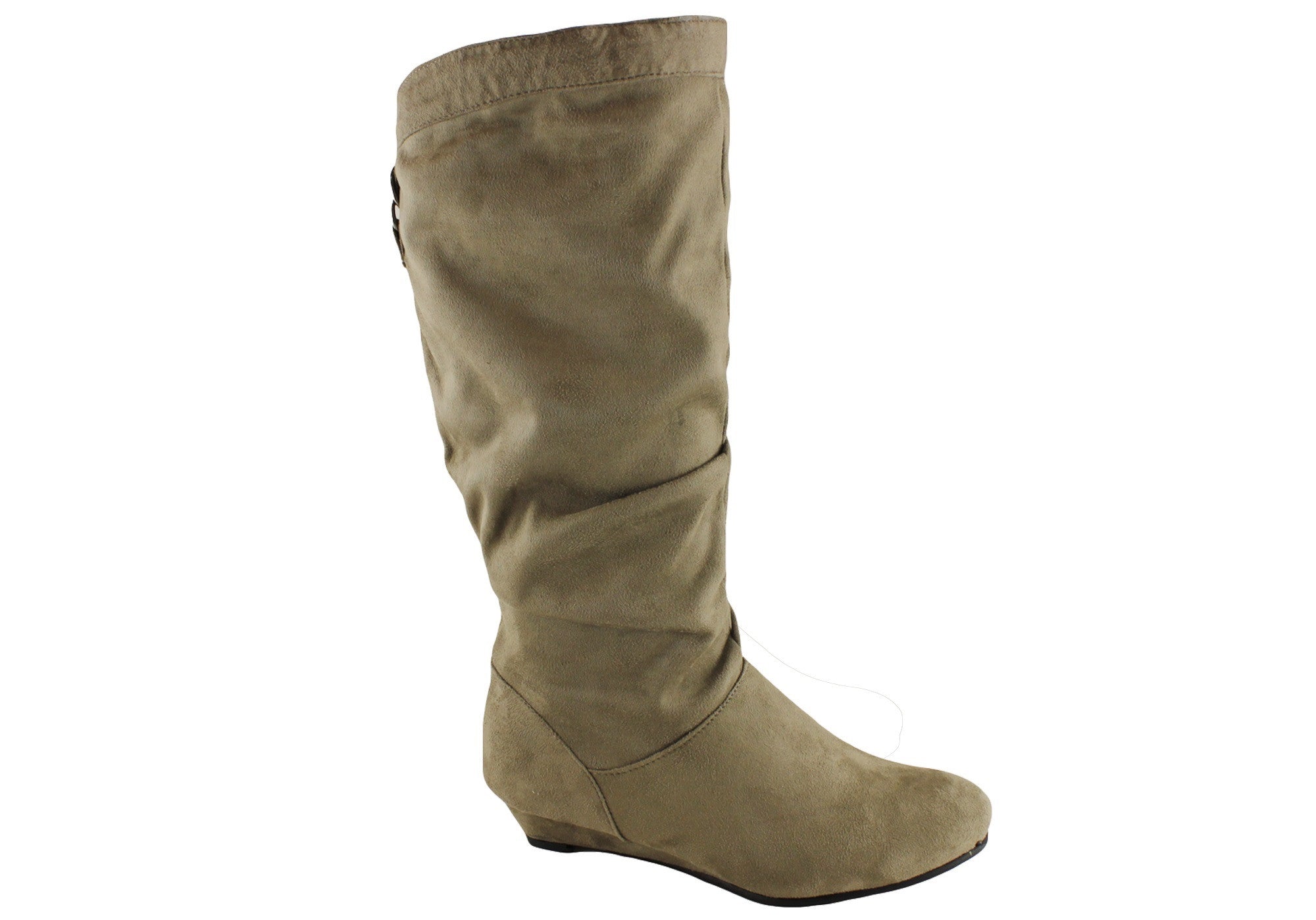 Isabella Brown Larsa Women's Mid Calf Boots - Stylish Leather Ankle Boots for Fall & Winter - Perfect for Office, Casual Outfits and Date Nights