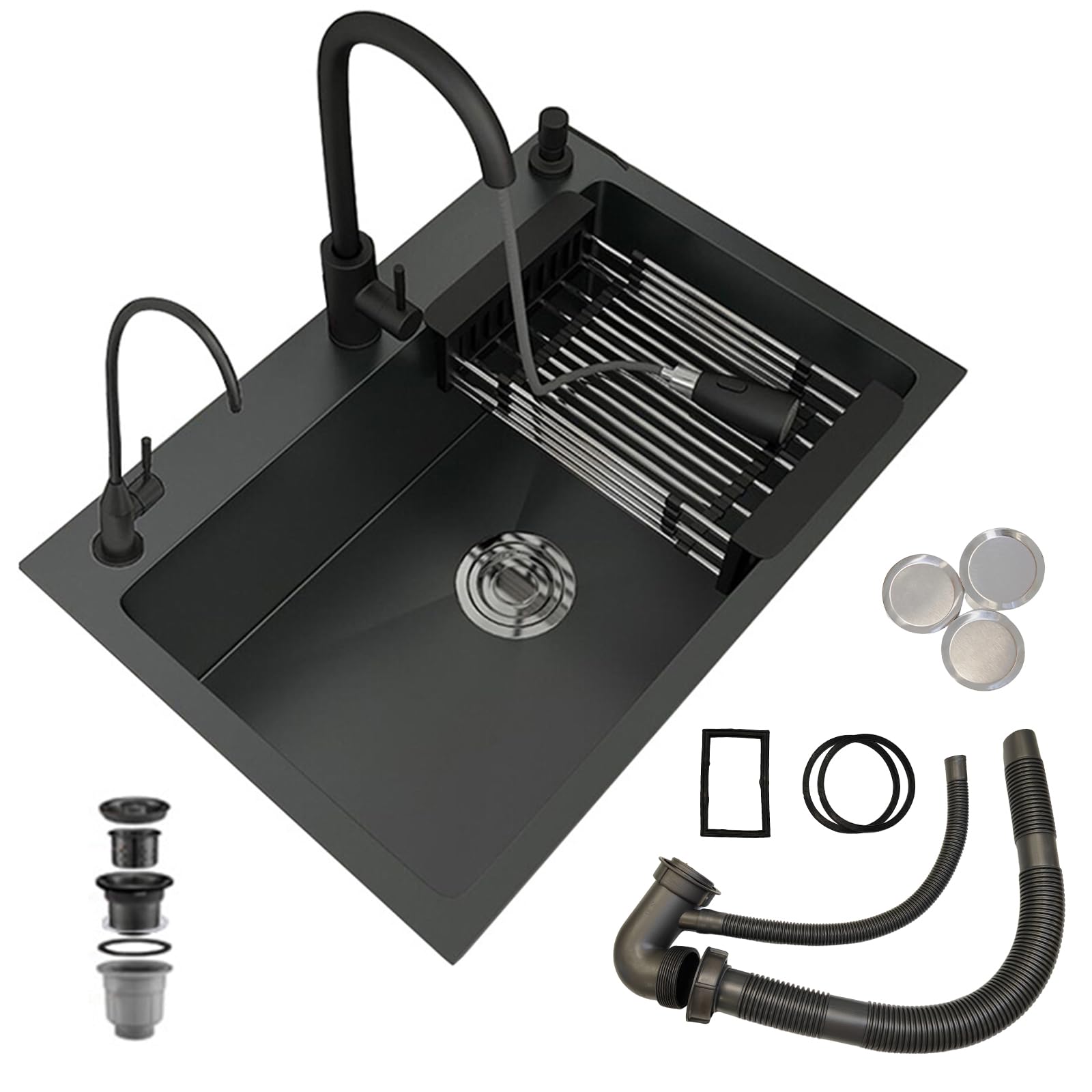 Premium 304 Stainless Steel Drop-in Kitchen Sink - 20