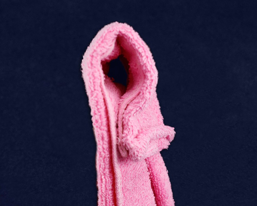 25 Pack Pink Ribbon Football Towels for Breast Cancer Awareness - Soft Sports Towels for Fundraising Events, Games & Gyms - Bulk Set of 25 Support Towels