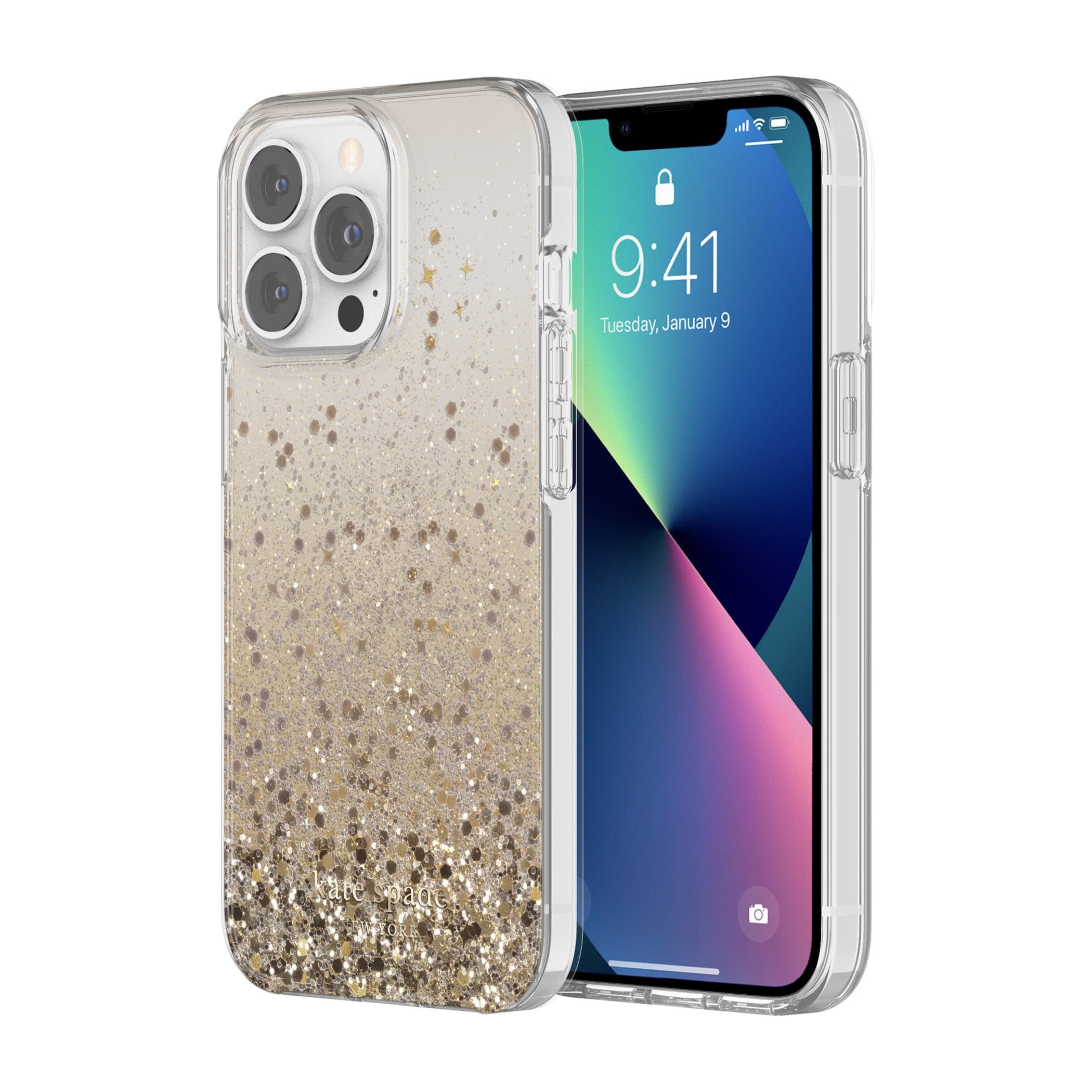 Kate Spade New York iPhone 13 Pro Case - Durable Hardshell Protective Cover with Stylish Design | Perfect for Everyday Use, Travel & Work Protection
