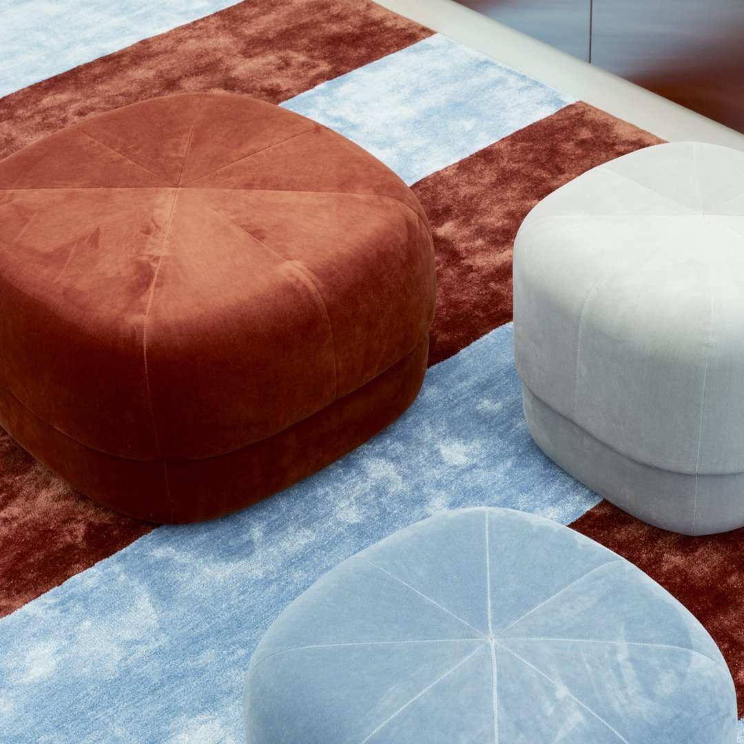 Velour Circus Pouf - Stylish and Comfortable Floor Seating for Kids' Rooms, Playrooms, and Living Rooms