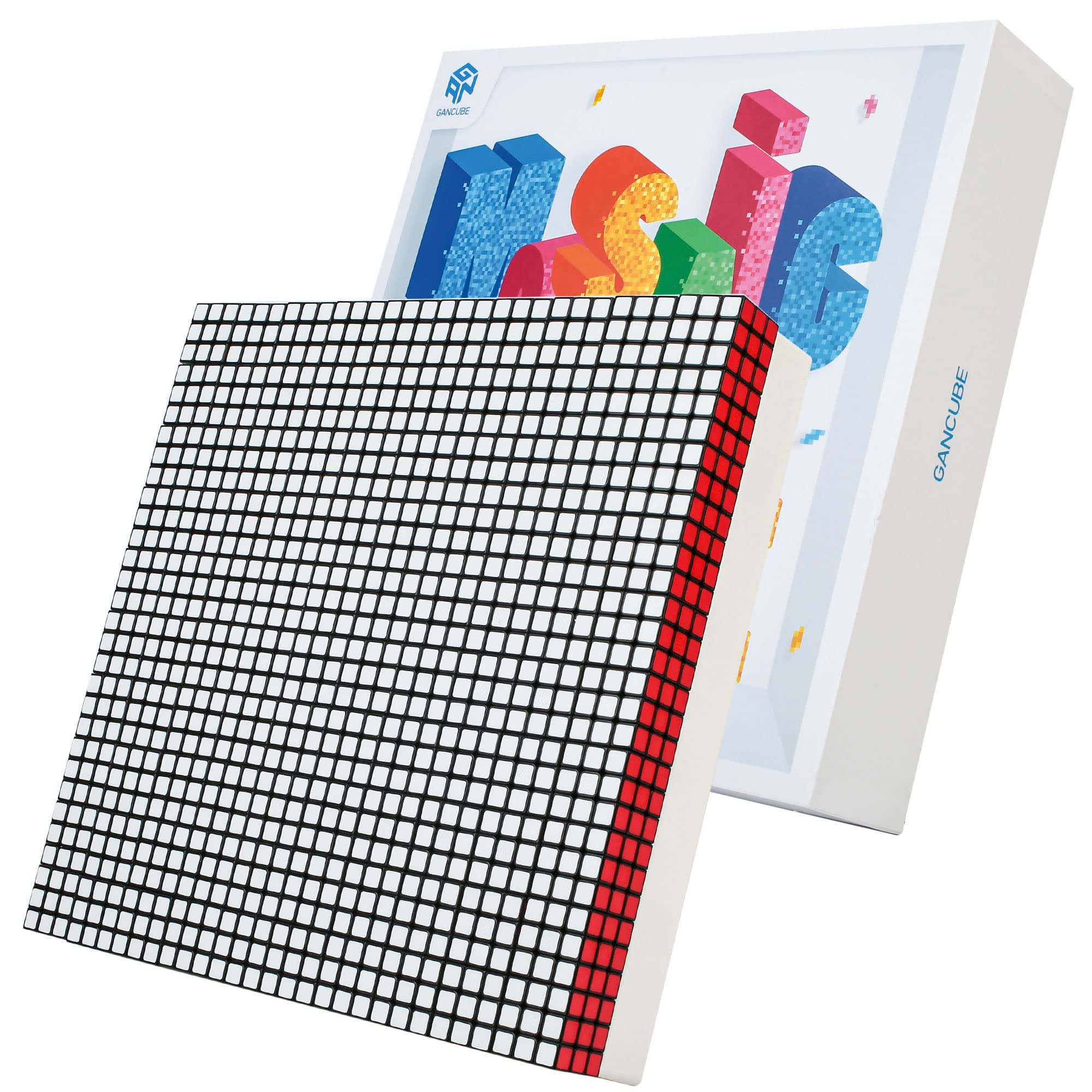 GAN Mosaic Cubes 10x10 - 100pc 3x3 Mini Cubes with Puzzle Plate - Magic Cube Puzzle Toy for Kids & Adults - Perfect for Brain Training, Stress Relief and Family Game Night