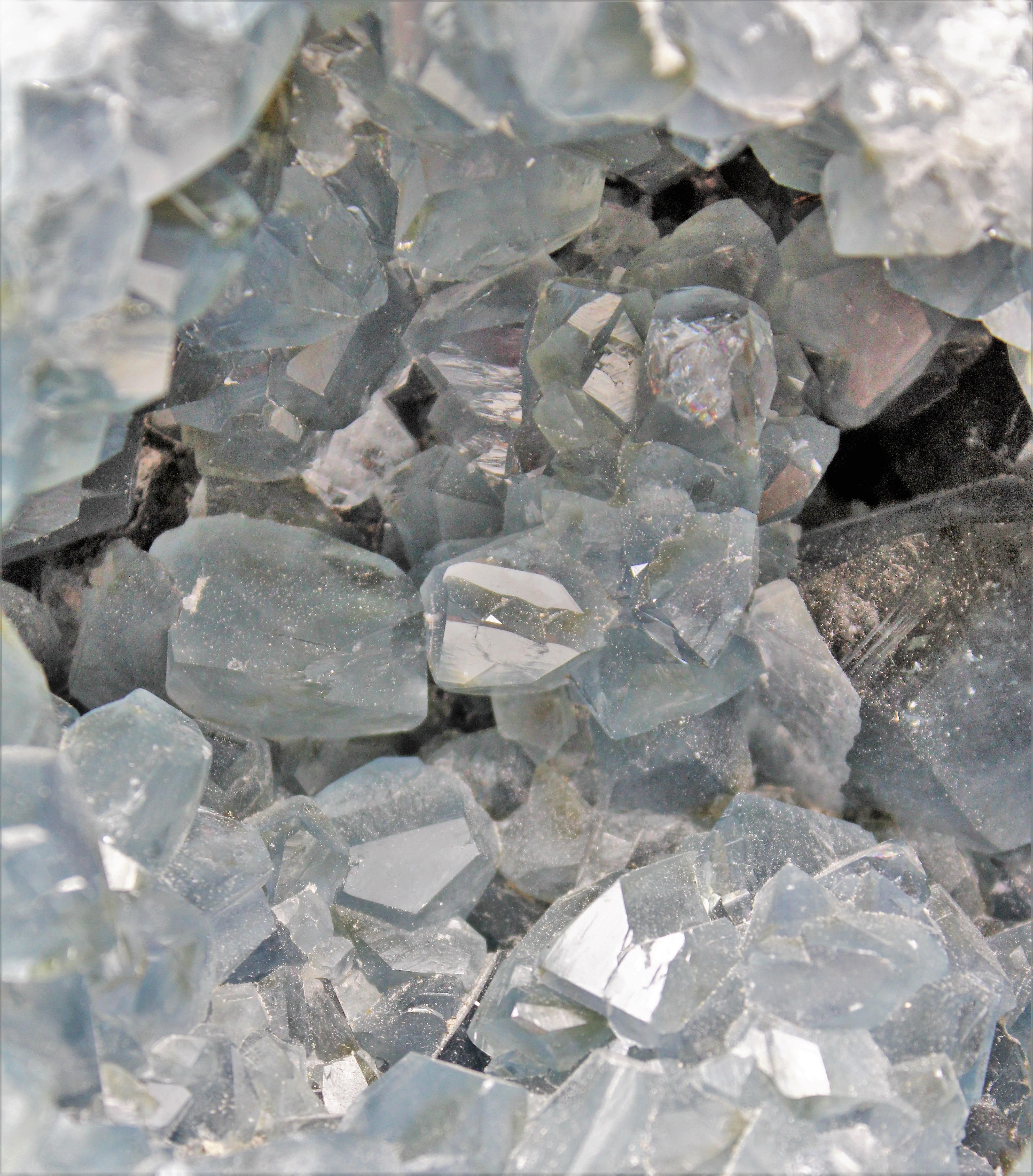 Natural Celestite Crystal Cluster - Healing Stone for Meditation, Home Decor & Spiritual Growth | Perfect for Yoga, Reiki & Positive Energy