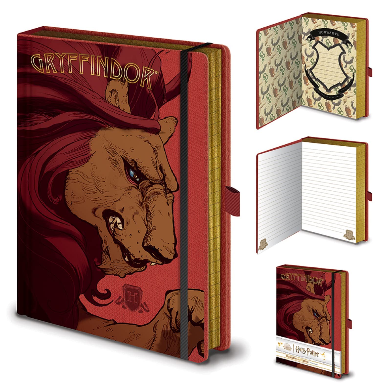 Harry Potter Gryffindor House A5 Notebook - Official Licensed Wizarding World Journal for Students, Fans & Collectors - Perfect for Note Taking, Spell Practice & Hogwarts Themed Gifts