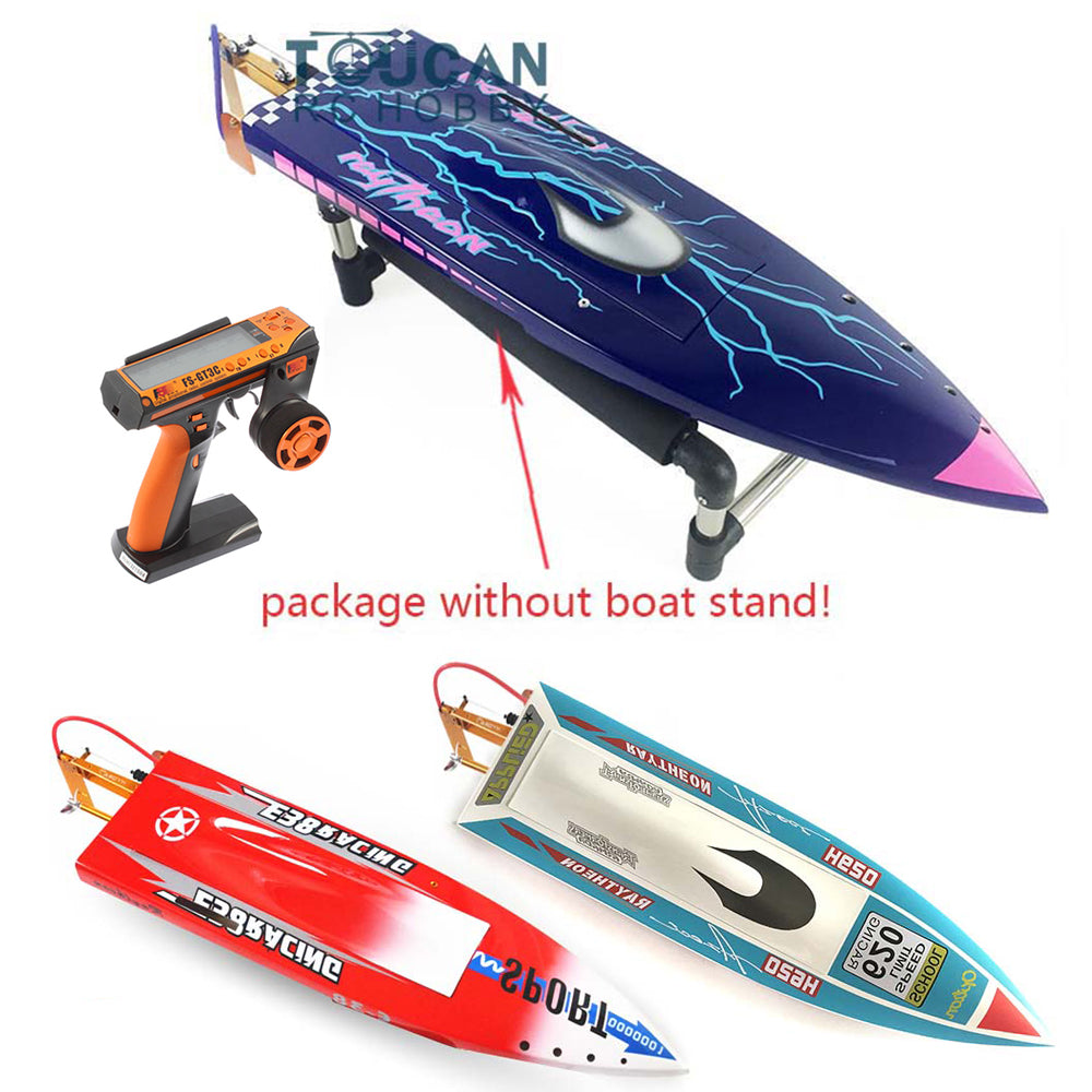 H620 Fiber Glass Blue Electric Racing RTR RC Boat with ESC, Motor, Servo & Battery - High Speed 65-75km/h (612x168x100mm) - Perfect for Lakes, Ponds & RC Racing Competitions