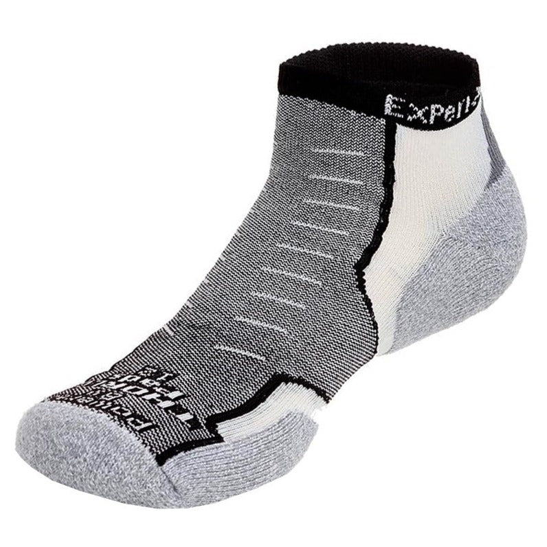 Thorlo Experia TechFit Micro Mini Unisex Socks - Black - Running, Hiking & Athletic Performance Socks for Men & Women