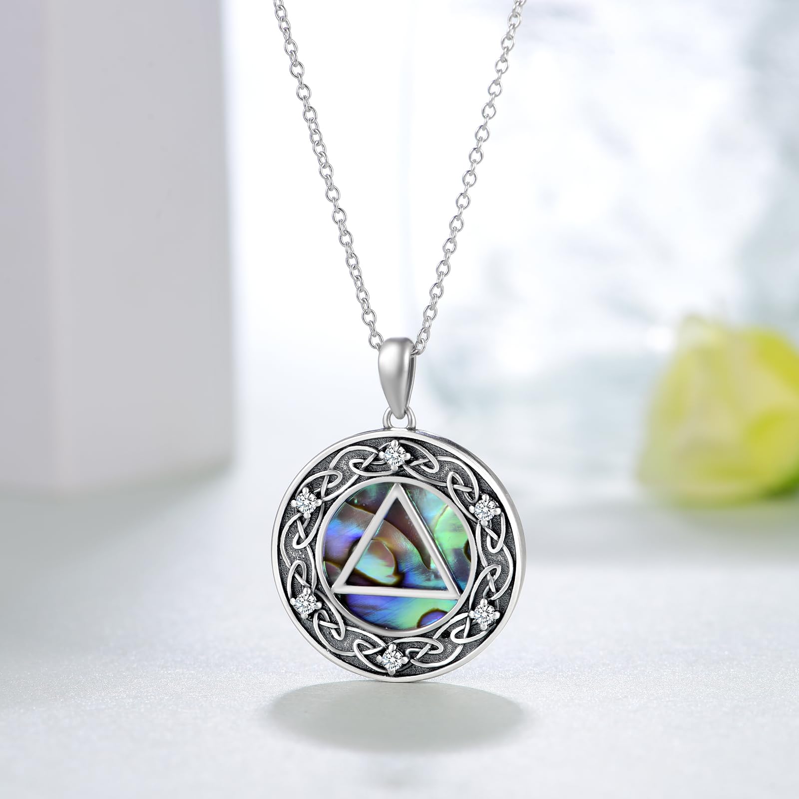925 Sterling Silver Sobriety Jewelry for Women - Alcoholics Anonymous & Narcotics Anonymous Gifts - Perfect for Recovery Milestones & AA/NA Anniversary Celebrations