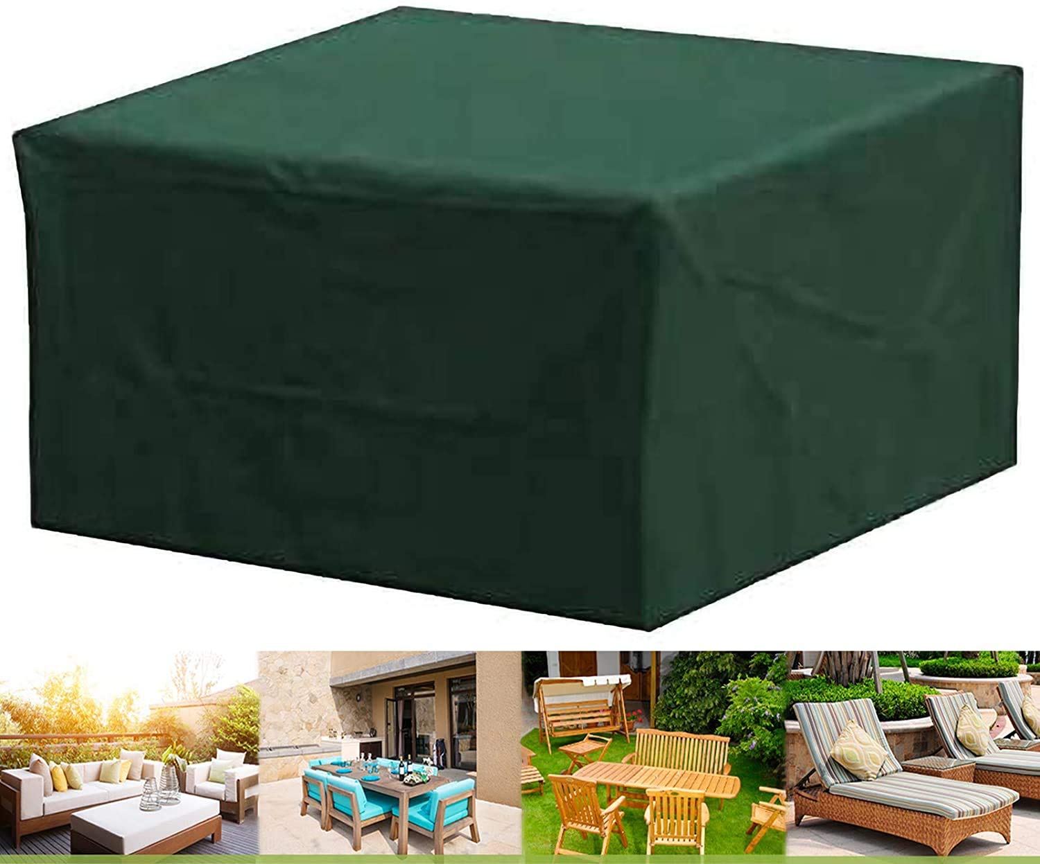 **Heavy Duty 420D Oxford Patio Furniture Covers 150x104x71cm – Waterproof, UV-Resistant Outdoor Lounge Set Cover for Table, Chair & Sofa – Perfect for Winter Protection & All-Season Use**    *(Use Case: Ideal for protecting your patio furniture from rain, snow, sun damage, and dust, ensuring long-lasting durability for outdoor lounges, dining sets, and garden decor.)*