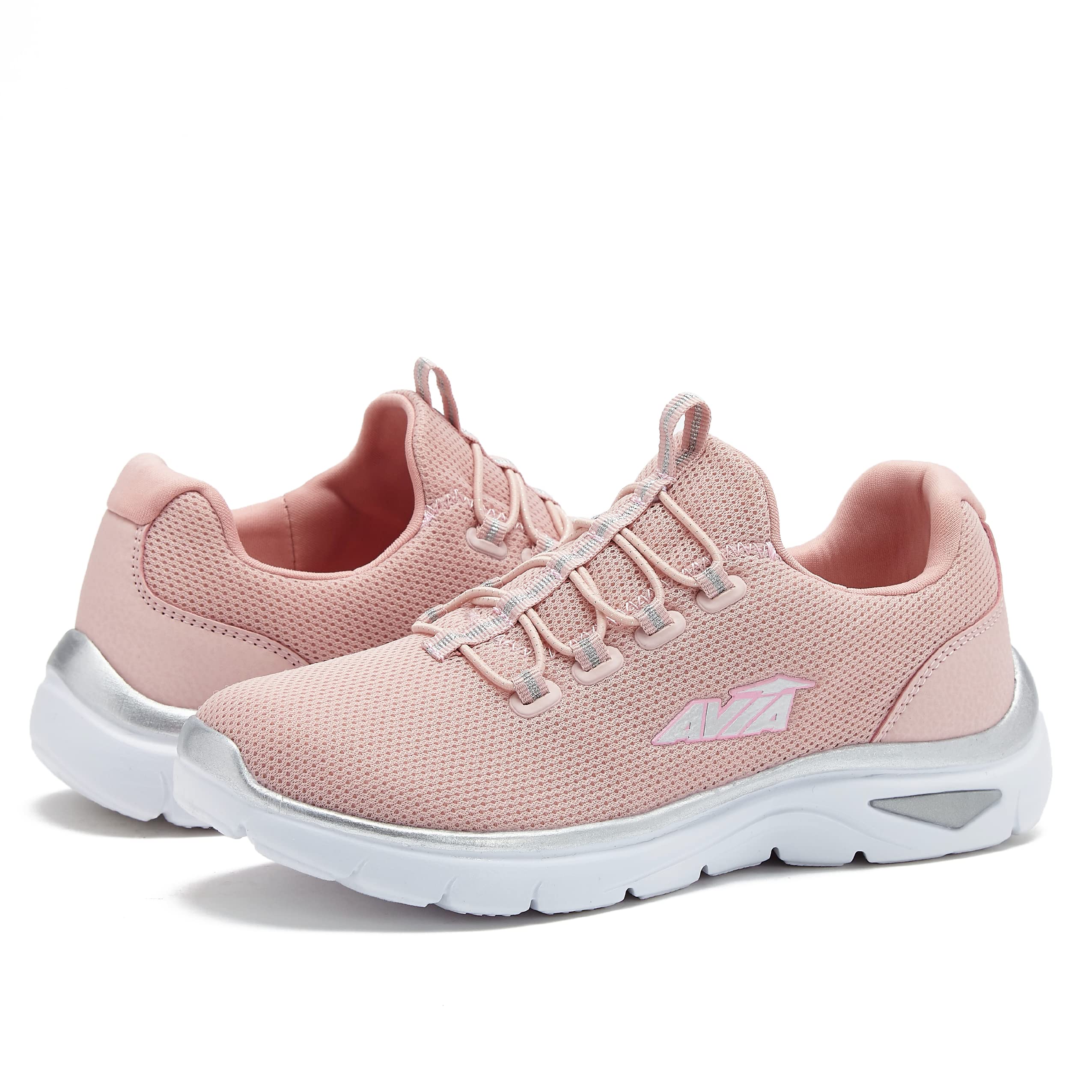Avia Junction Women's Slip On Sneakers - Comfortable Memory Foam Sneakers for Women, Breathable No Lace Casual Shoes | Perfect for Walking, Travel & Everyday Wear