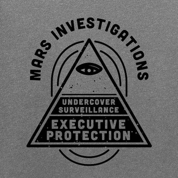 Pop Threads Mars Investigations Retro Noir Detective Graphic T-Shirt for Men - Vintage Crime Scene Inspired Cotton Tee - Perfect for Casual Wear, Detective Theme Parties & Retro Fashion Lovers