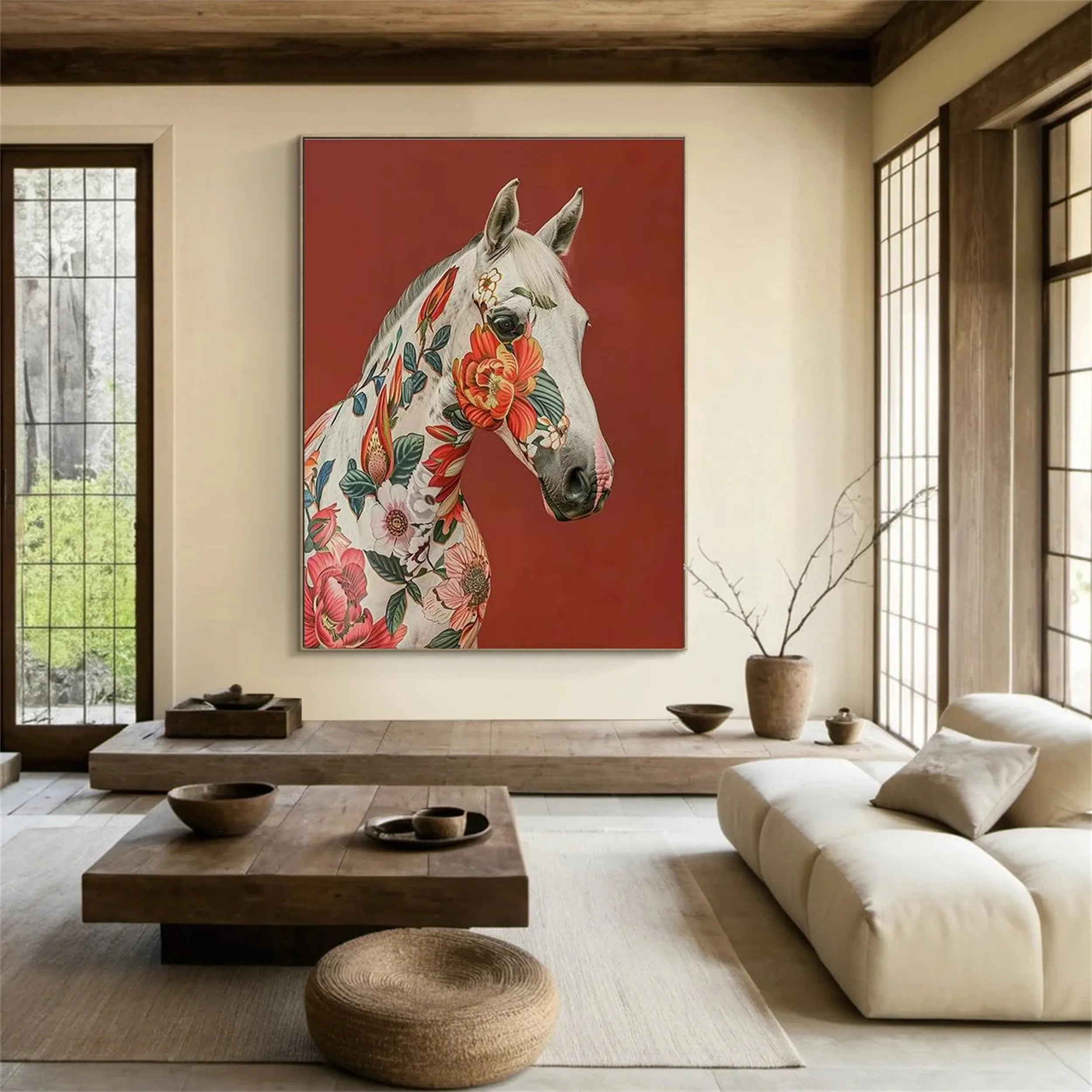 Animal Art Painting #AP018 - Handmade Canvas Wall Decor for Living Room, Bedroom & Office - Perfect Gift for Pet Lovers & Home Decor