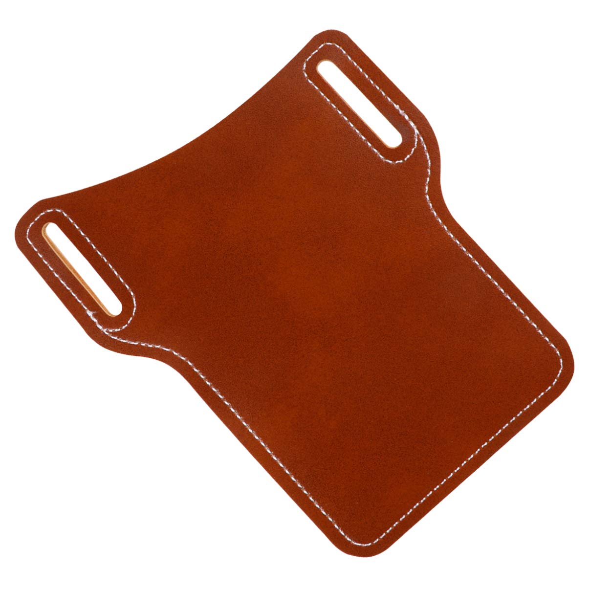 Premium 2-Pack Genuine Leather Phone Pouch for Men - Universal Belt Clip Cell Phone Case, Waist Pack & Fanny Pack - Ideal for Travel, Hiking, and Everyday Use