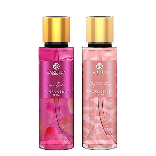 Thakor Craft London Body Mists Combo Set - Pack of 2 Fragrances (New Love & Blush & Tease) 250ml Each | Long-Lasting Women's Body Spray for Daily Use, Date Night & Special Occasions