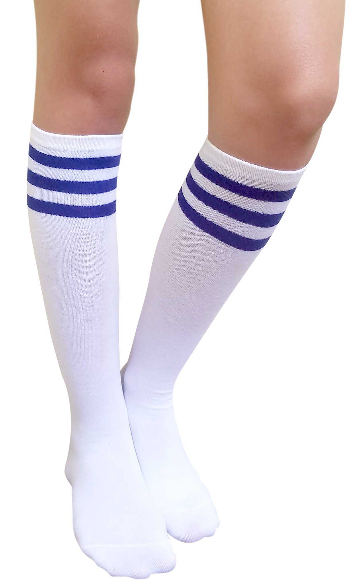 Women's Knee High Tube Socks - Mid Calf Cosplay Socks for Teens & Girls - Fun Novelty Gift Socks for Costume Parties, Anime Conventions & Dance Performances