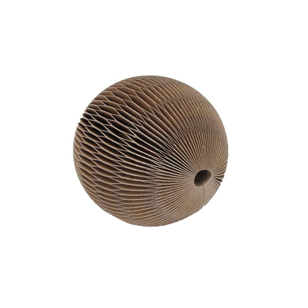 Turbo Corrugated Ball Cat Toy - 3 Inch Interactive Play Toy for Kittens & Cats - Perfect for Indoor Play, Exercise & Bonding