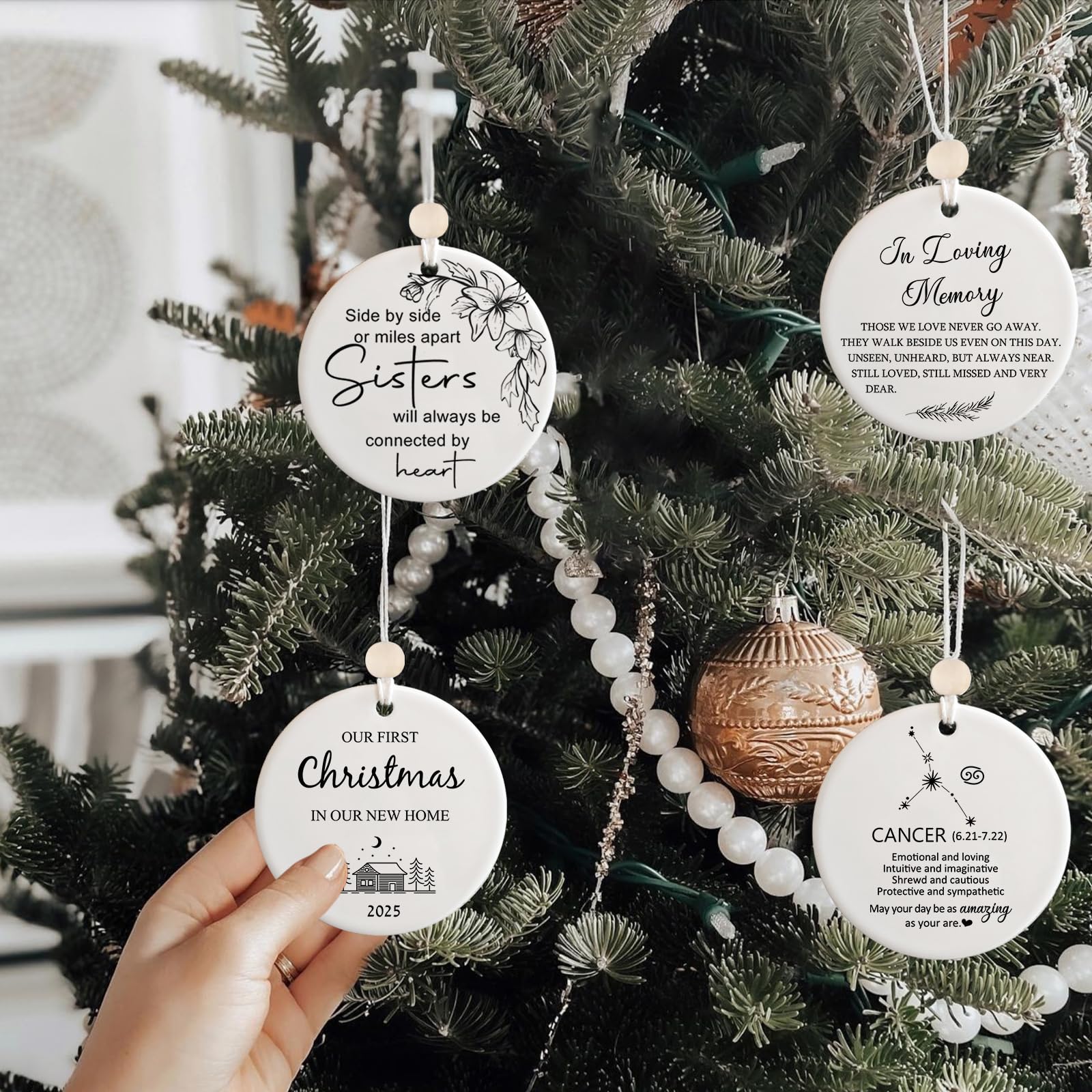 2025 First Christmas in New Home Ornament - Personalized Housewarming Gift for Couples, New Homeowners & Wedding - Perfect for Tree Decor, Mantel Display & Holiday Memories