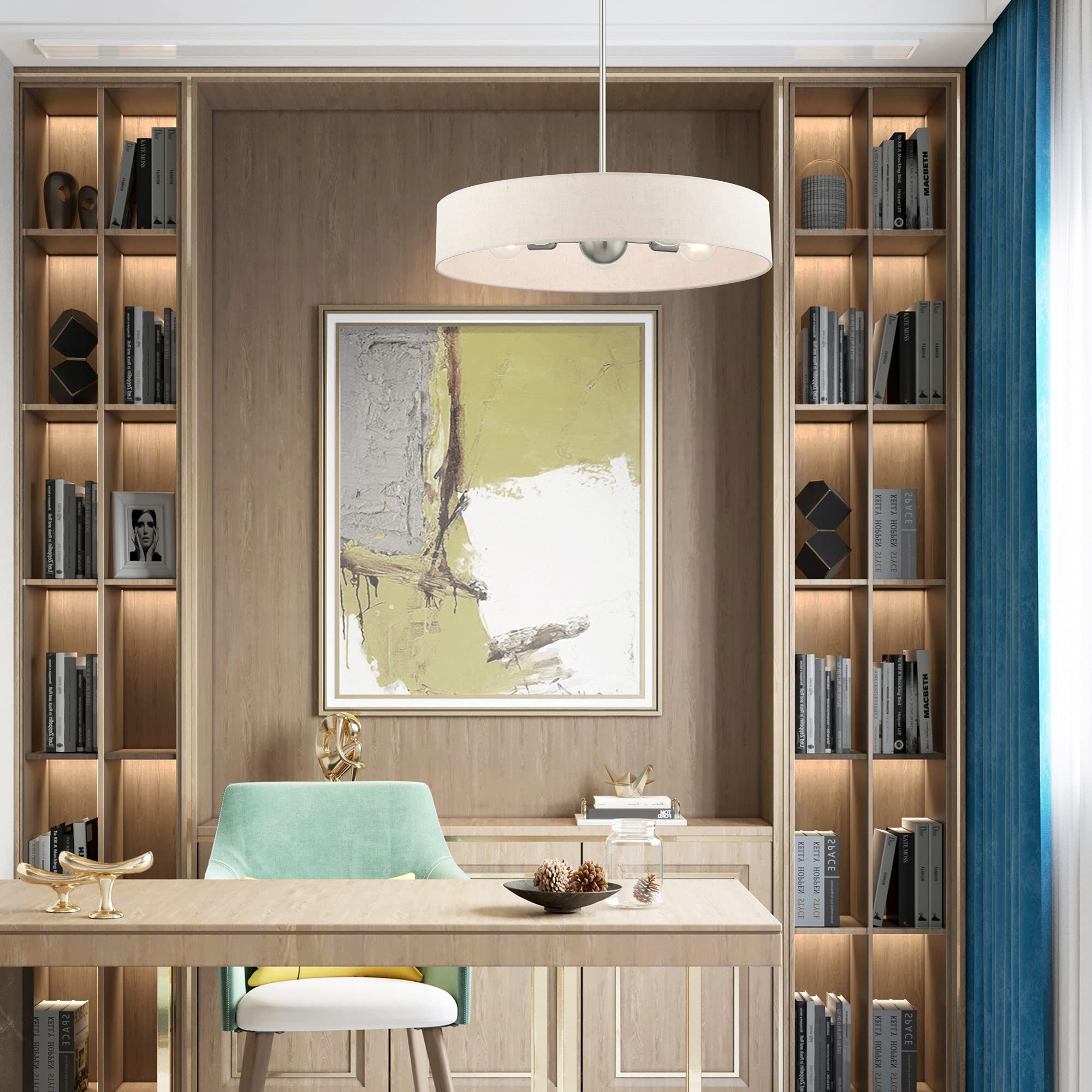 Livex Lighting 46035-07 5-Light Bronze Chandelier - Elegant Dining Room Ceiling Fixture for Home Decor & Interior Design