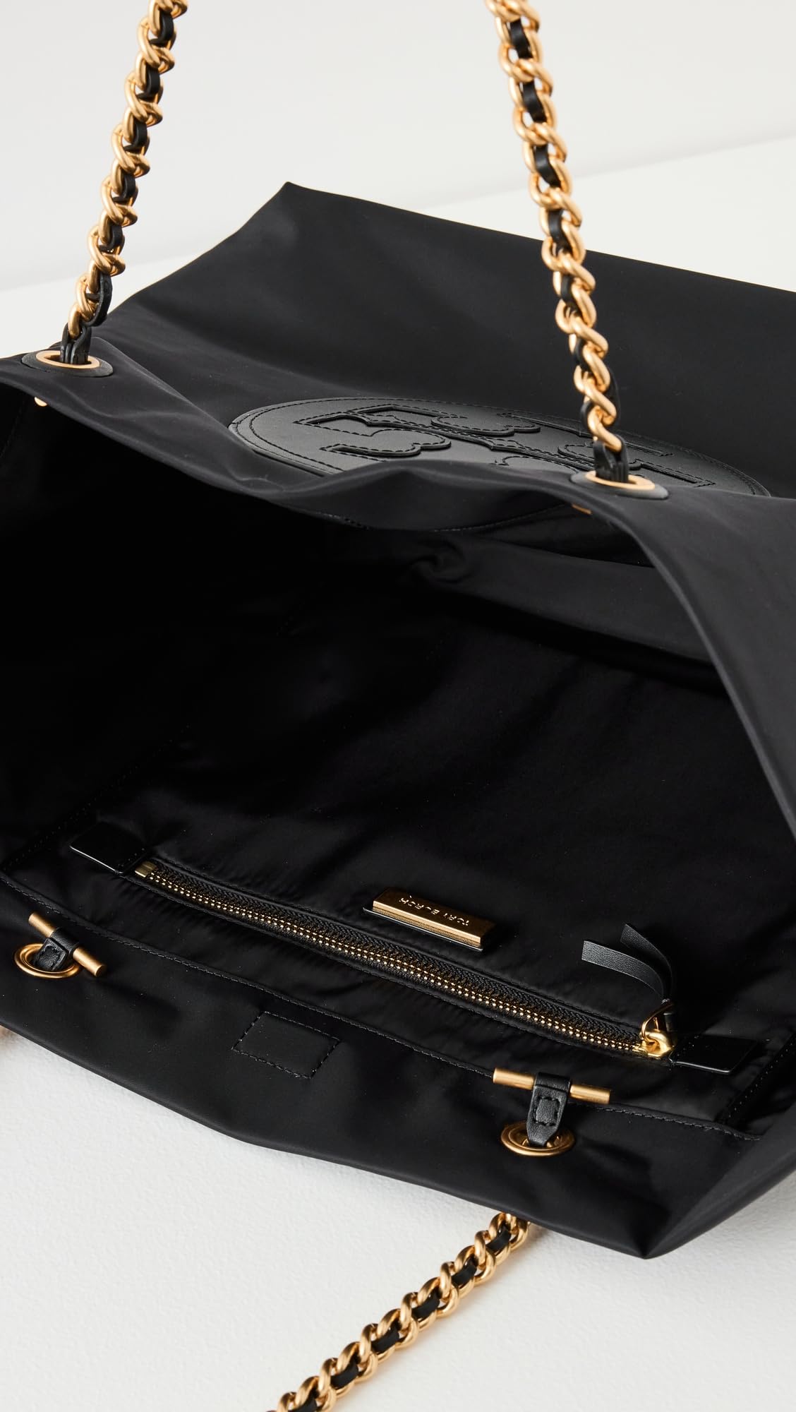 Tory Burch Women's Ella Chain Tote Bag - Stylish Leather Shoulder Purse for Work, Travel & Everyday Use | Premium Designer Handbag for Women