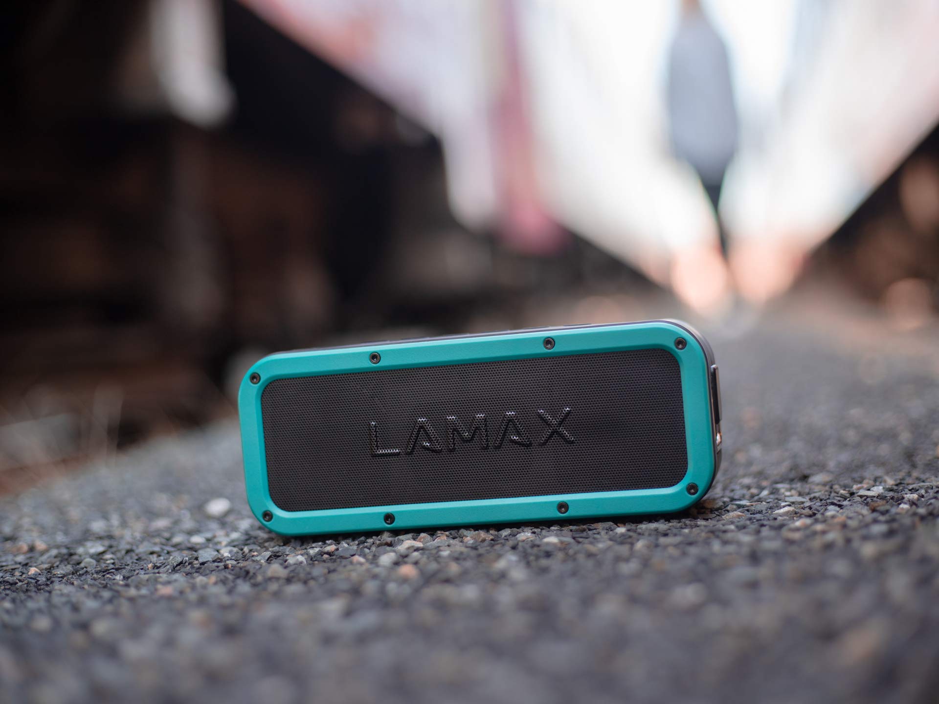 LAMAX Storm1 40W Portable Bluetooth Speaker 5.0 - IP67 Waterproof, 15H Playtime, USB-C/NFC, 3.5mm Jack, microSD, TWS - Perfect for Outdoor Adventures, Pool Parties & Home Entertainment