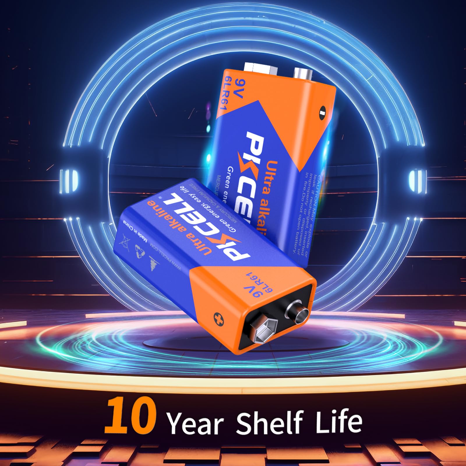 PKCELL 52-Pack Alkaline Batteries Variety Pack - 16 AA, 24 AAA, 4 C, 4 D & 4 9V Batteries for Household Electronics - Perfect for Remote Controls, Toys, Flashlights, Clocks and Emergency Devices