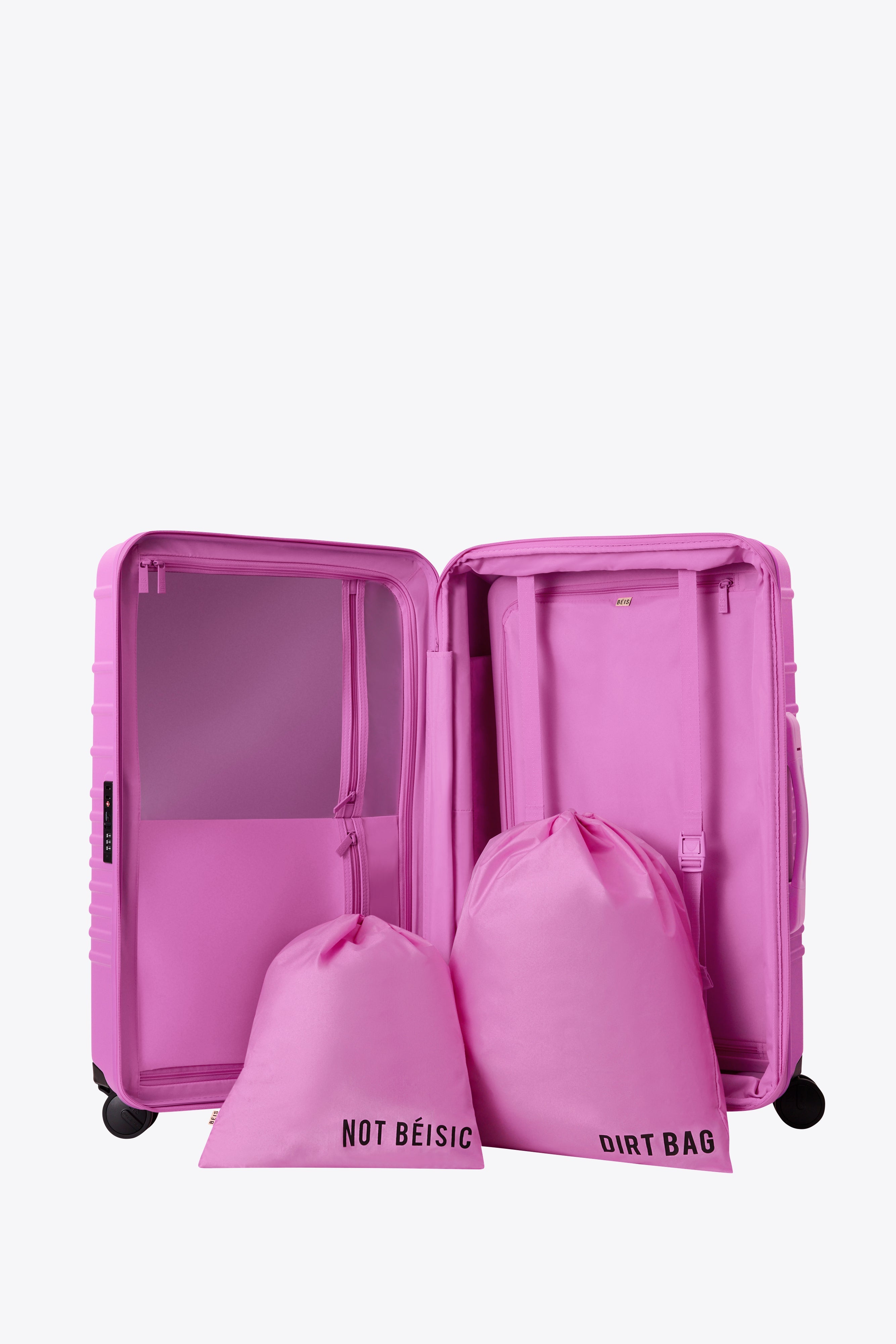 Medium Berry Check-In Roller Luggage - Perfect for Air Travel & Business Trips