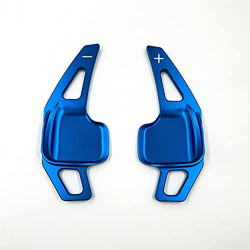 BMW X1 X3 X4 X5 X6 2 3 4 5 7 Series Steering Wheel Shift Paddles - Aluminum Alloy Gear Shifters (Blue) - Perfect for Racing & Performance Driving