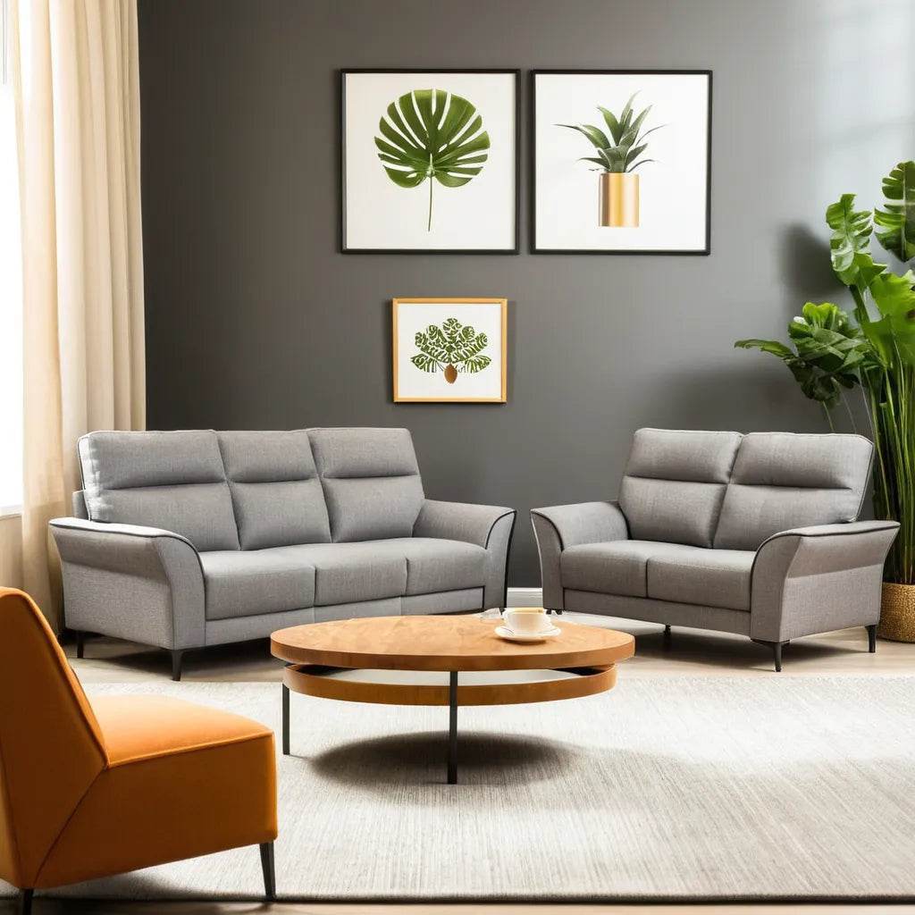 Jonah Fabric Sofa - Pet Friendly Comfortable Couch for Living Room, Bedroom & Apartment | Durable & Stylish Home Furniture for Family Relaxation