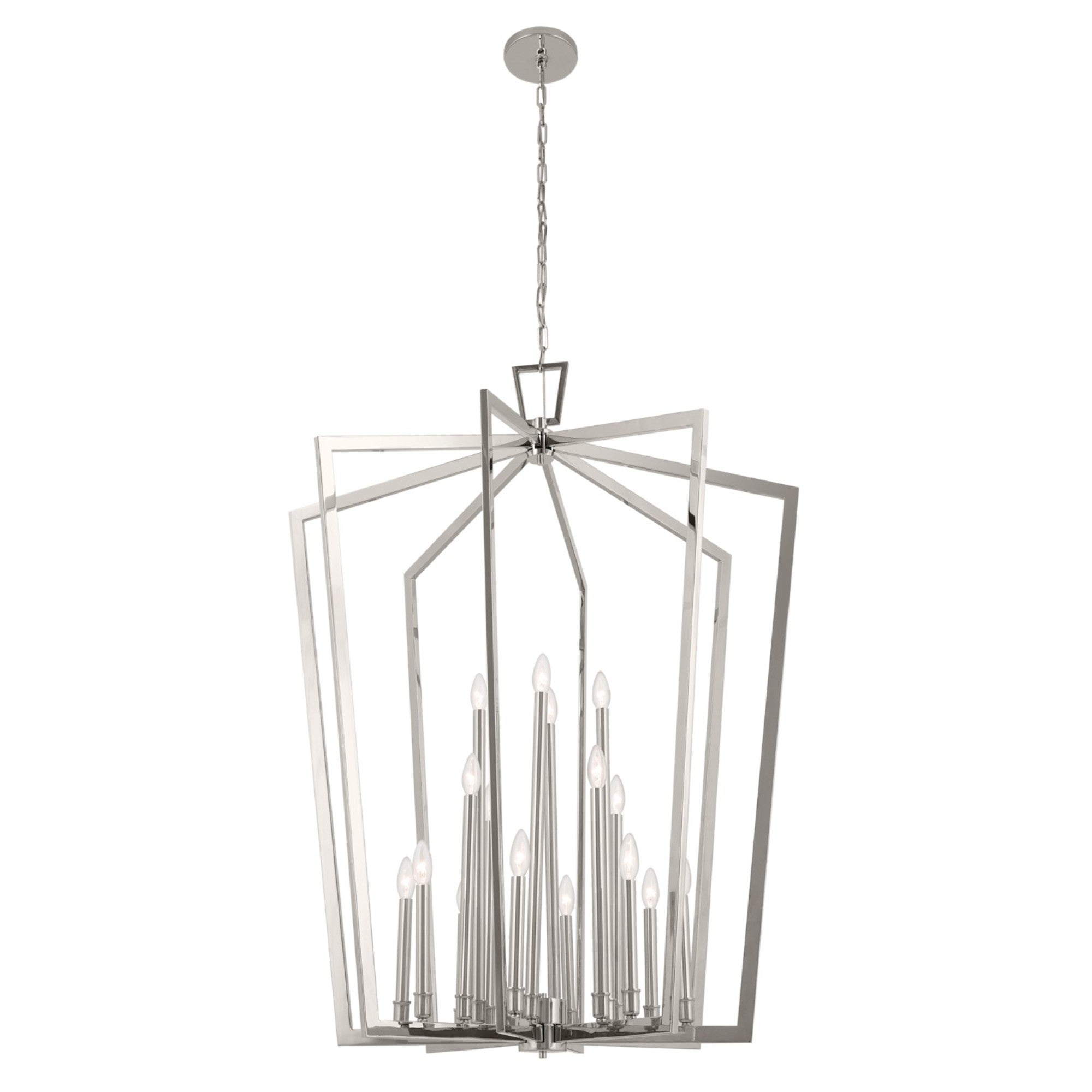 Abbotswell Single Tier Crystal Chandelier - Elegant Dining Room Lighting Fixture for Home Decor | Perfect for Living Room, Bedroom, or Entryway