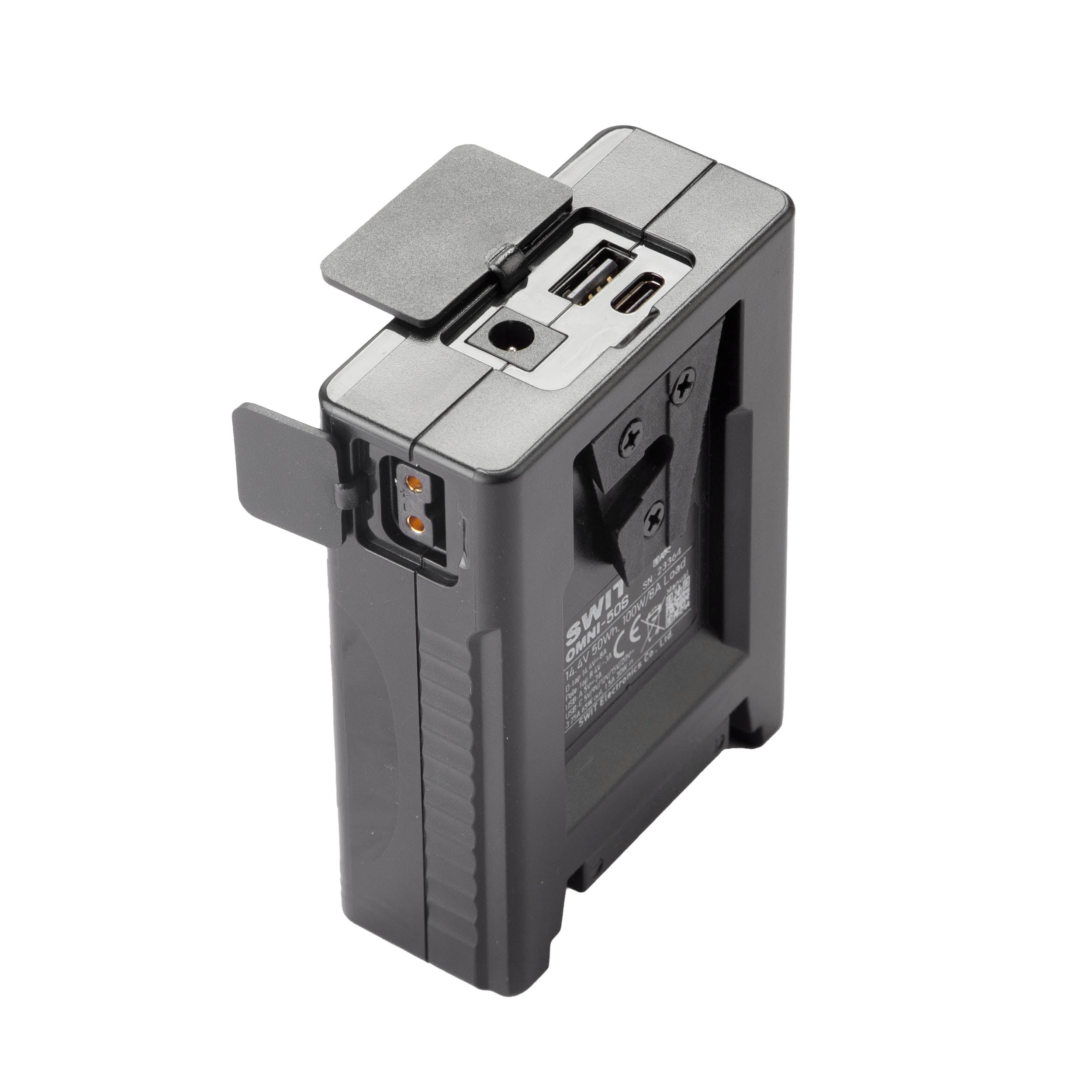 OMNI 50S 50Wh USB-C V-Mount Battery - Portable Power Bank for DSLR Cameras, LED Lights & Video Equipment | On-The-Go Charging Solution for Filmmakers & Photographers