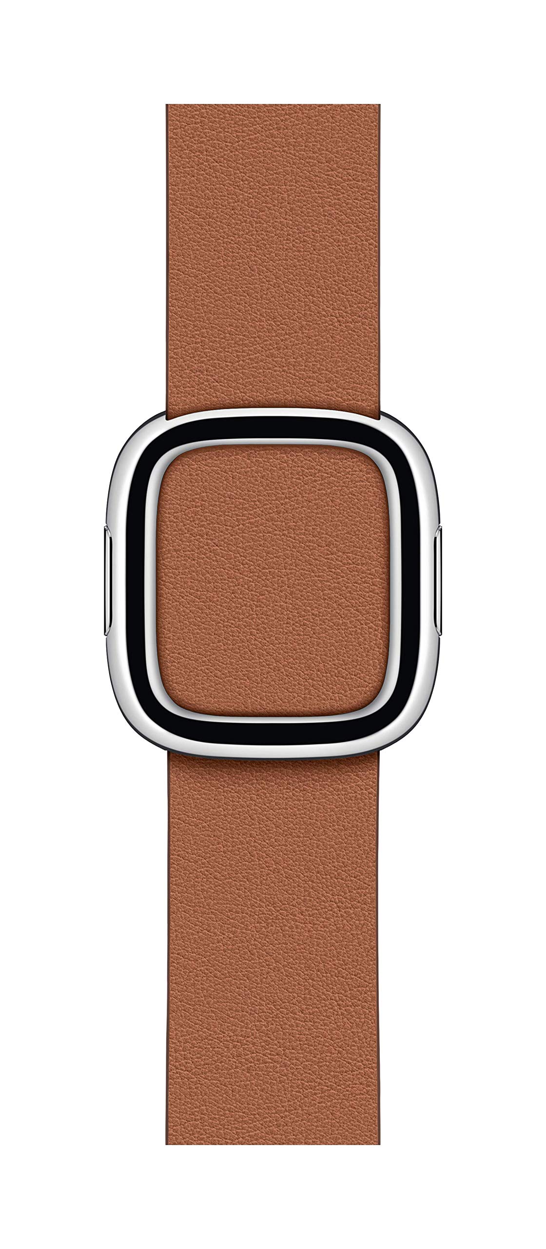 Apple Watch Band 40mm Modern Buckle - Genuine Leather Strap for Apple Watch Series 9/8/7/SE - Scarlet Red Large Size - Perfect for Workouts, Office & Everyday Wear