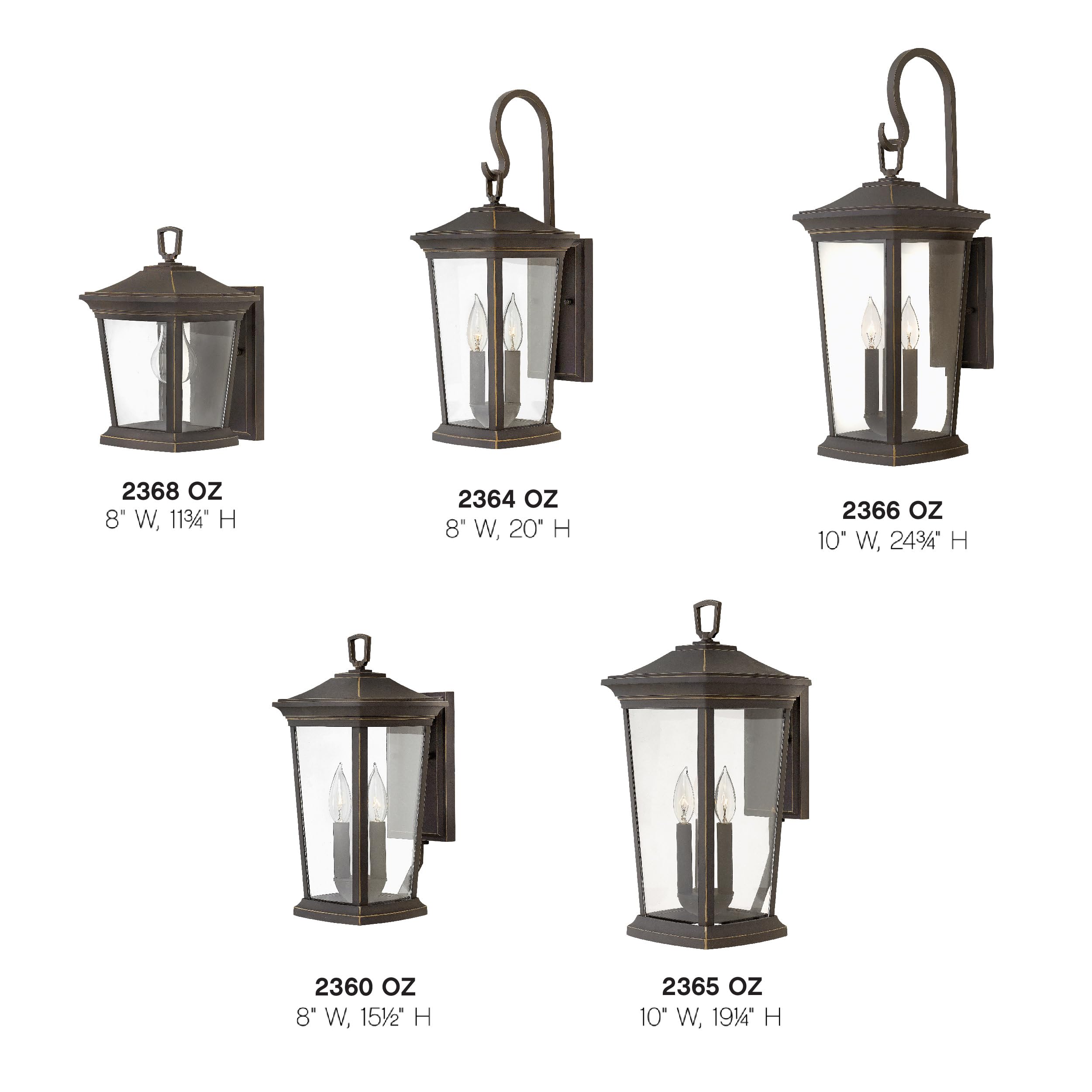 Hinkley Bromley Collection Two Light 4W LED Wall Sconce - Oil Rubbed Bronze Finish for Bedroom, Hallway & Outdoor Lighting