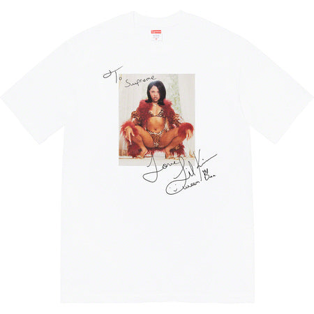 Supreme Lil Kim T-Shirt - White Cotton Tee for Men & Women - Vintage Hip Hop Streetwear for Concerts & Casual Outfits