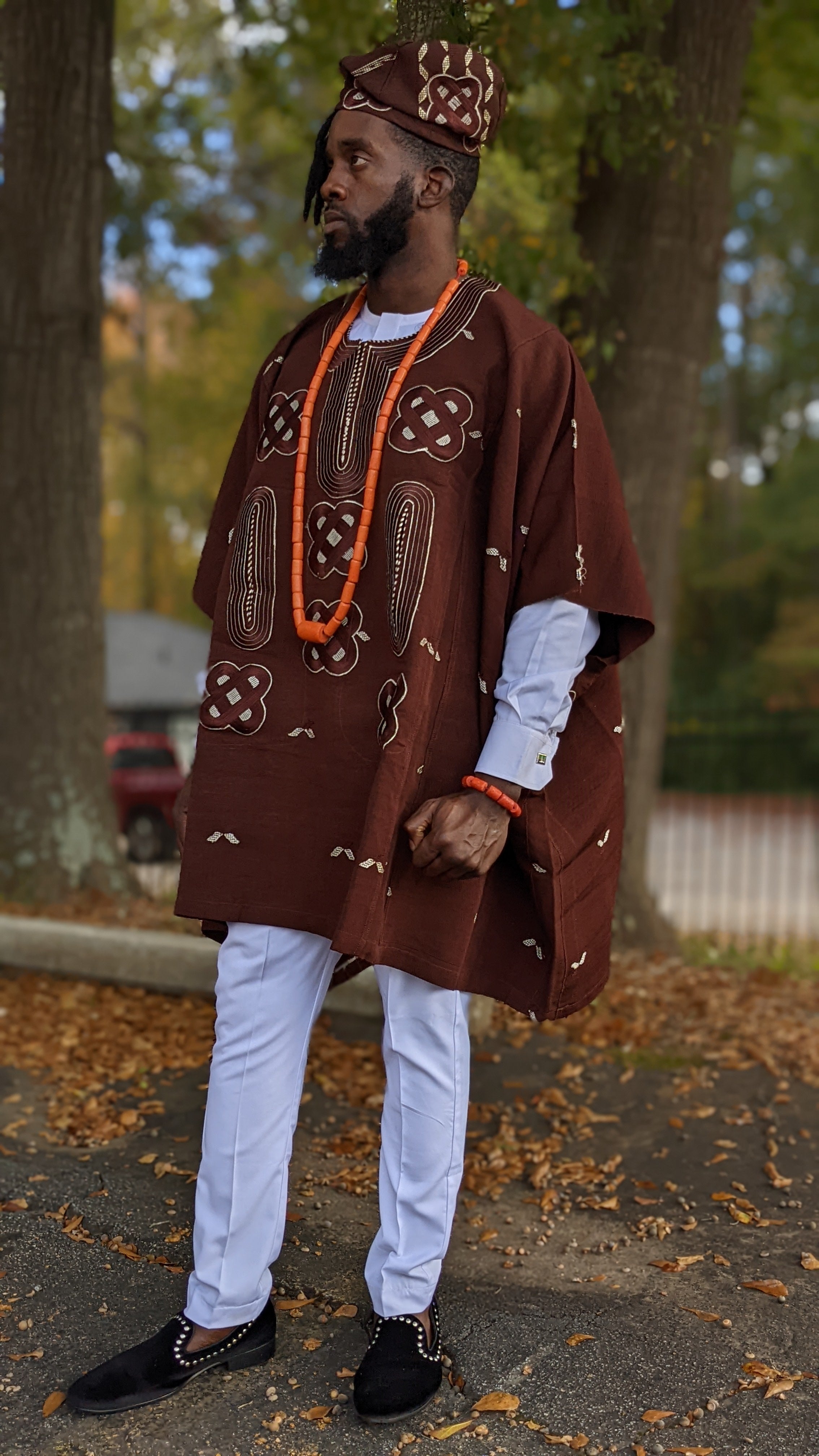 Elegant African Aso Oke Agbada Grand Boubou Robe for Men - Traditional Nigerian Wedding Attire & Special Occasions | DPABC20