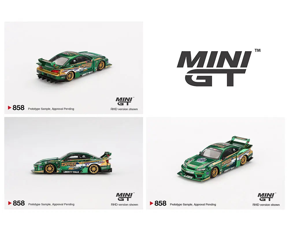 PREORDER MINI GT 1:64 Scale Nissan Silvia S15 LB Super Silhouette Fausto Racing 2024 - Diecast Model Car for Collectors, Display & Racing Enthusiasts