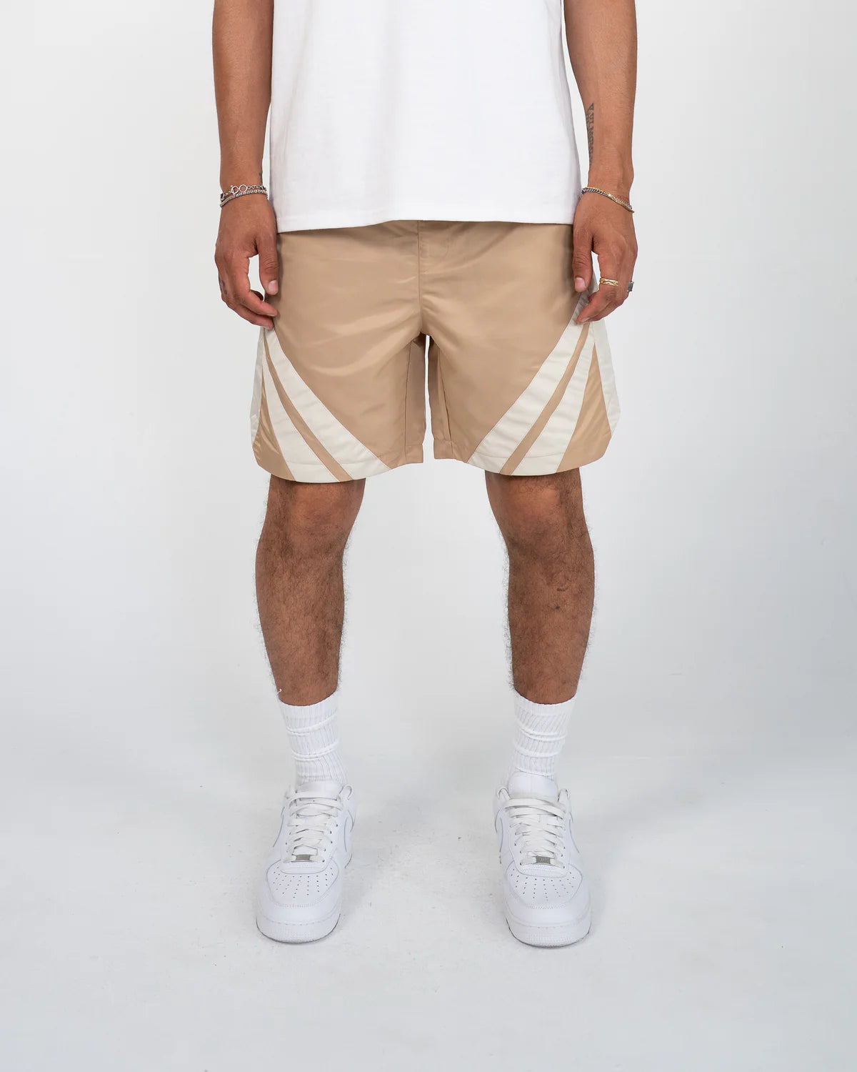 EPTM Marathon Running Shorts for Men - Lightweight, Breathable & Quick-Dry - Khaki Color - Perfect for Training, Jogging & Outdoor Workouts