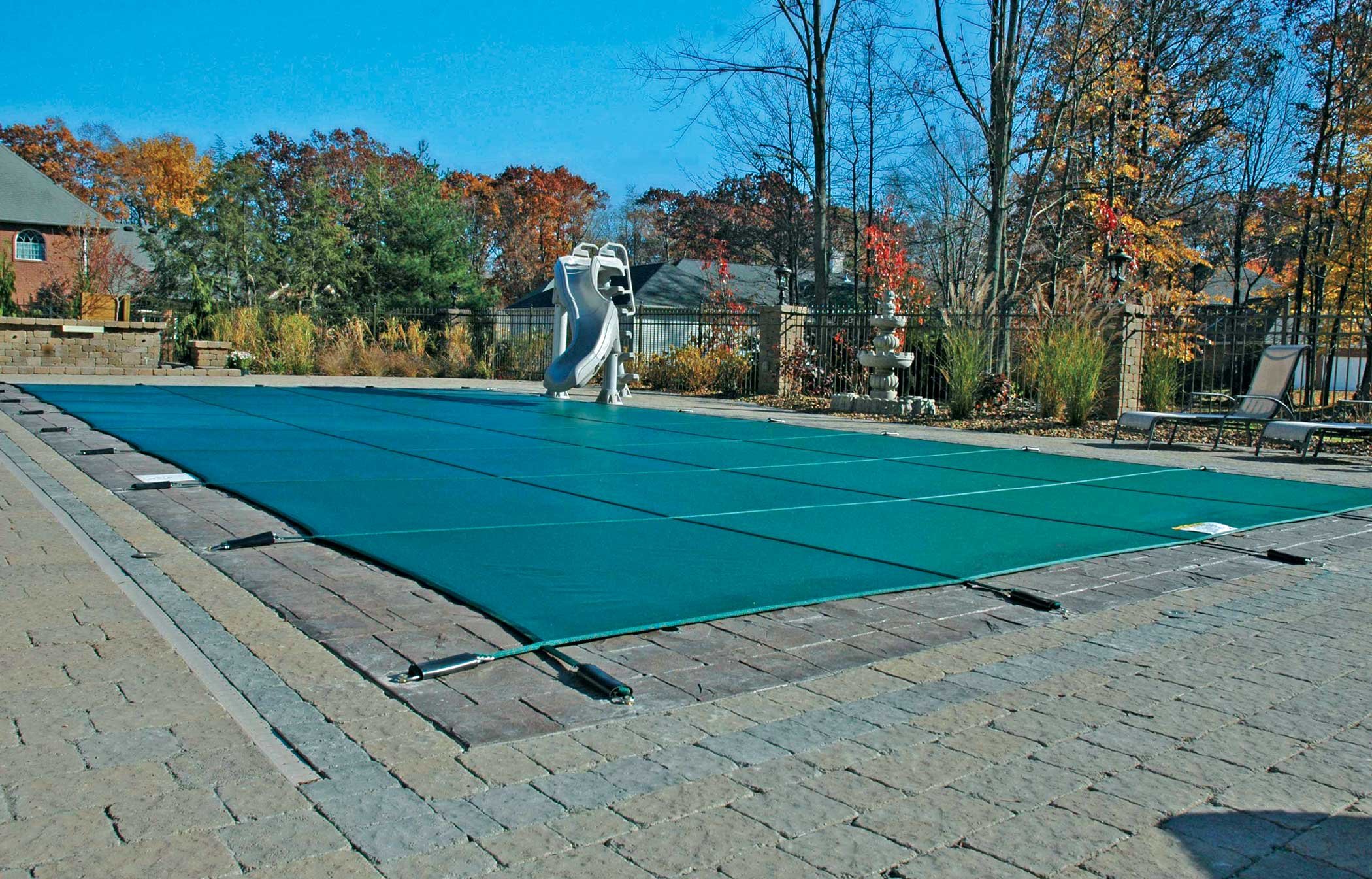 16 x 38 Foot Rectangle Mesh Safety Pool Cover - Heavy Duty Swimming Pool Protection for Inground Pools | Prevents Debris, UV Resistant, Child & Pet Safety | Perfect for Winter Covering and Year-Round Use