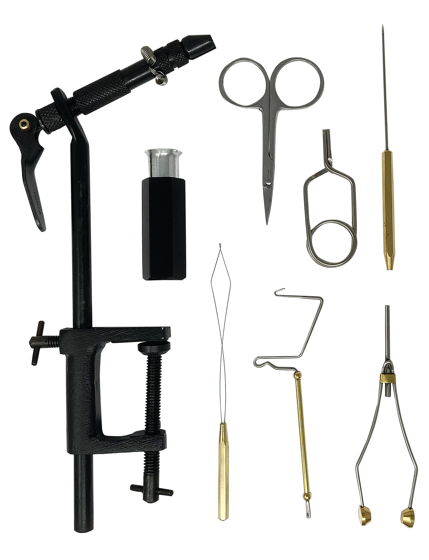 Creative Angler Basic Fly Tying Tool Kit - Complete Fly Fishing Accessories Set for Beginners & Professionals - Perfect for DIY Fly Tying at Home, Streamside, or Fishing Trips