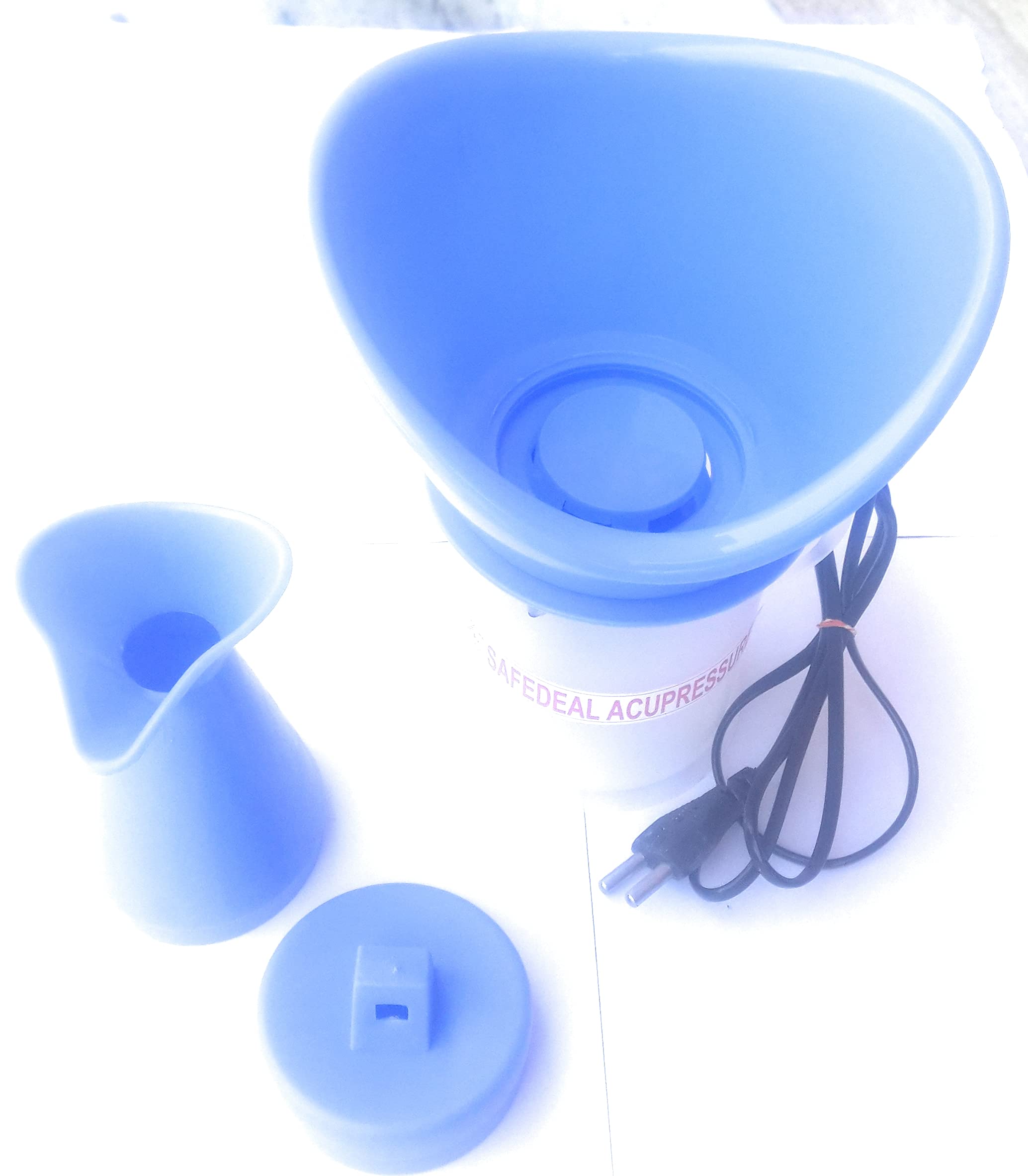 Safedeal 3-in-1 Face Nose & Cough Steamer - Portable Steam Vaporizer for Sinus Relief, Cold & Cough Treatment, Facial Sauna | Home & Travel Use for Respiratory Health & Skin Care