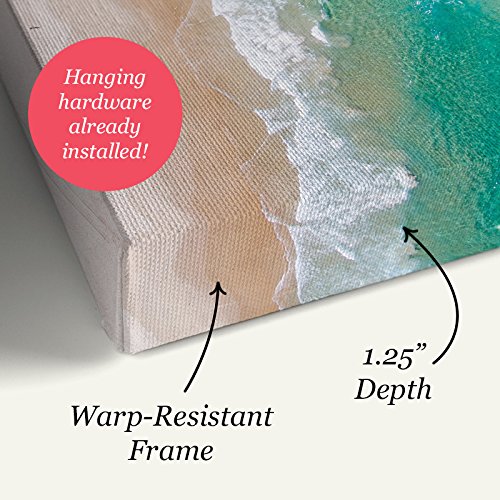 CANVAS ON DEMAND Pier in the Sea - Huntington Beach Pier California Canvas Wall Art Print - 60
