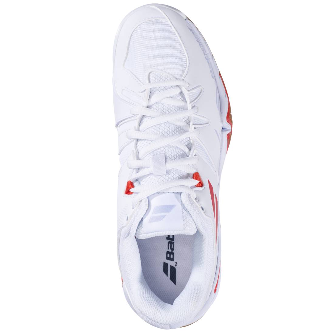 Babolat Shadow Spirit Women's Indoor Court Shoes - White & Lavender Volleyball & Badminton Shoes for Women - Lightweight Tennis Shoes with Cushioning for Indoor Sports