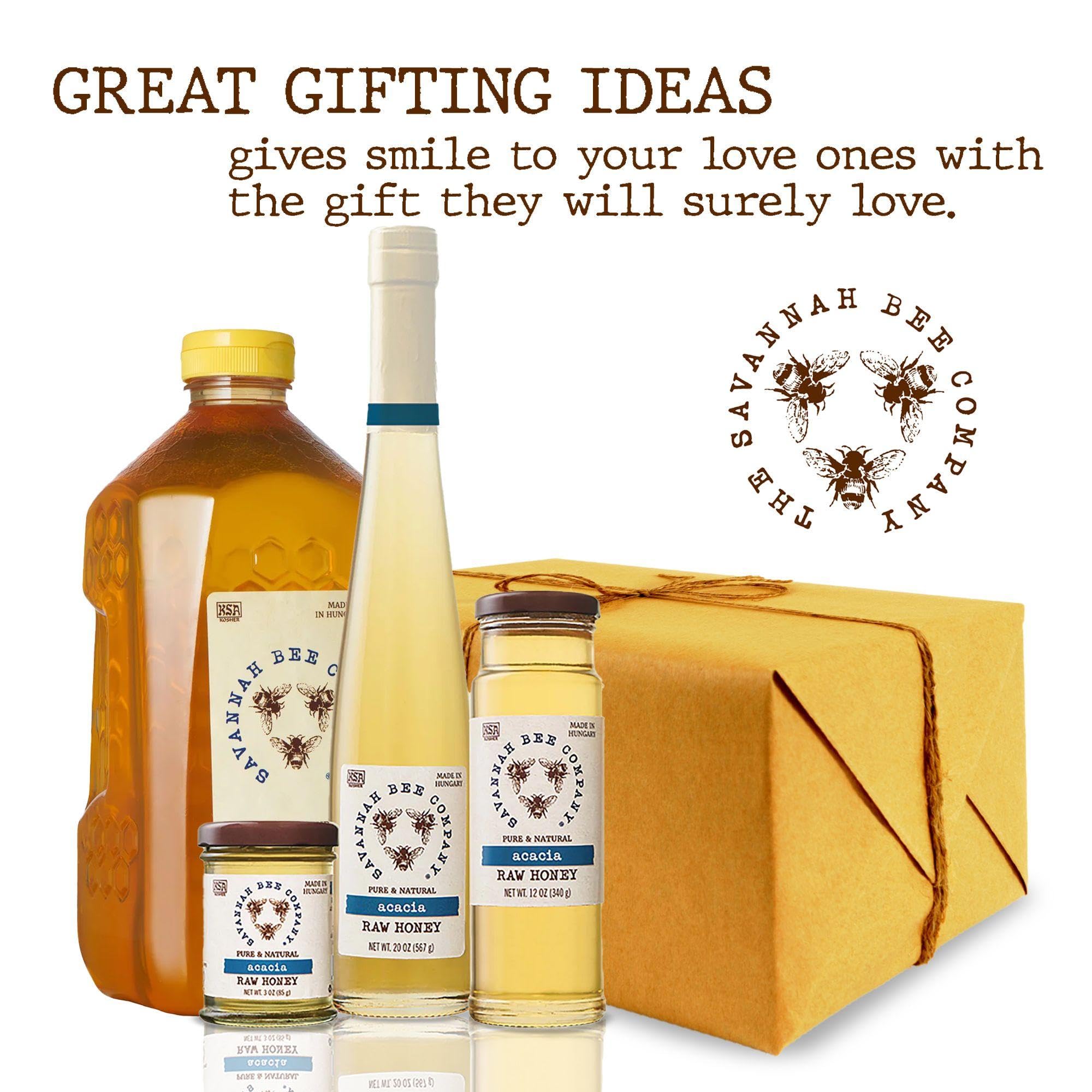 Savannah Bee Company Pure Raw Honey - 100% Natural, Unfiltered & Unprocessed | Perfect for Tea, Baking & Healthy Recipes