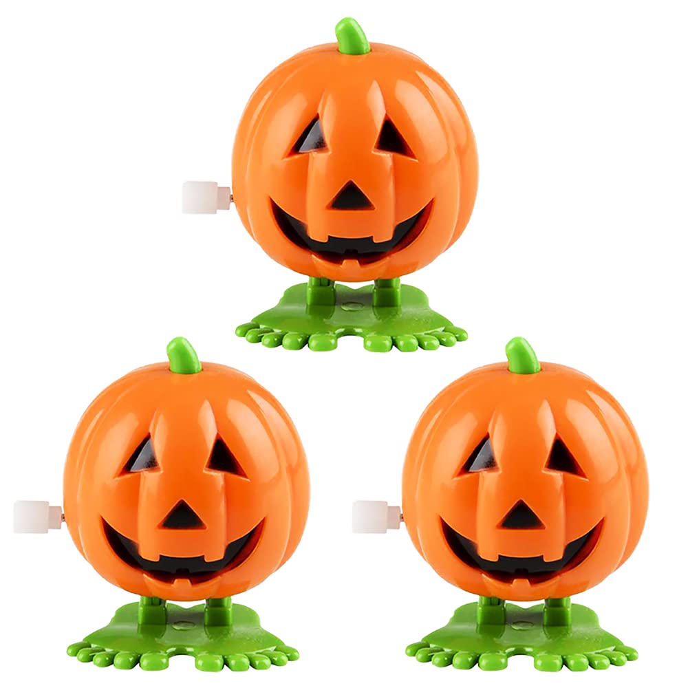 Halloween Pumpkin Wind-Up Toys for Kids - 6-Pack Novelty Party Favors for Boys & Girls - 2 Inch Fun Wind Up Toys for Birthday Parties, Trick or Treat, Classroom Rewards & Holiday Celebrations