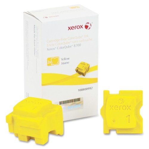 Xerox Solid Ink Stick - Yellow - 2 Pack - High-Quality Solid Ink for Xerox Printers - Perfect for Office Printing & Professional Documents