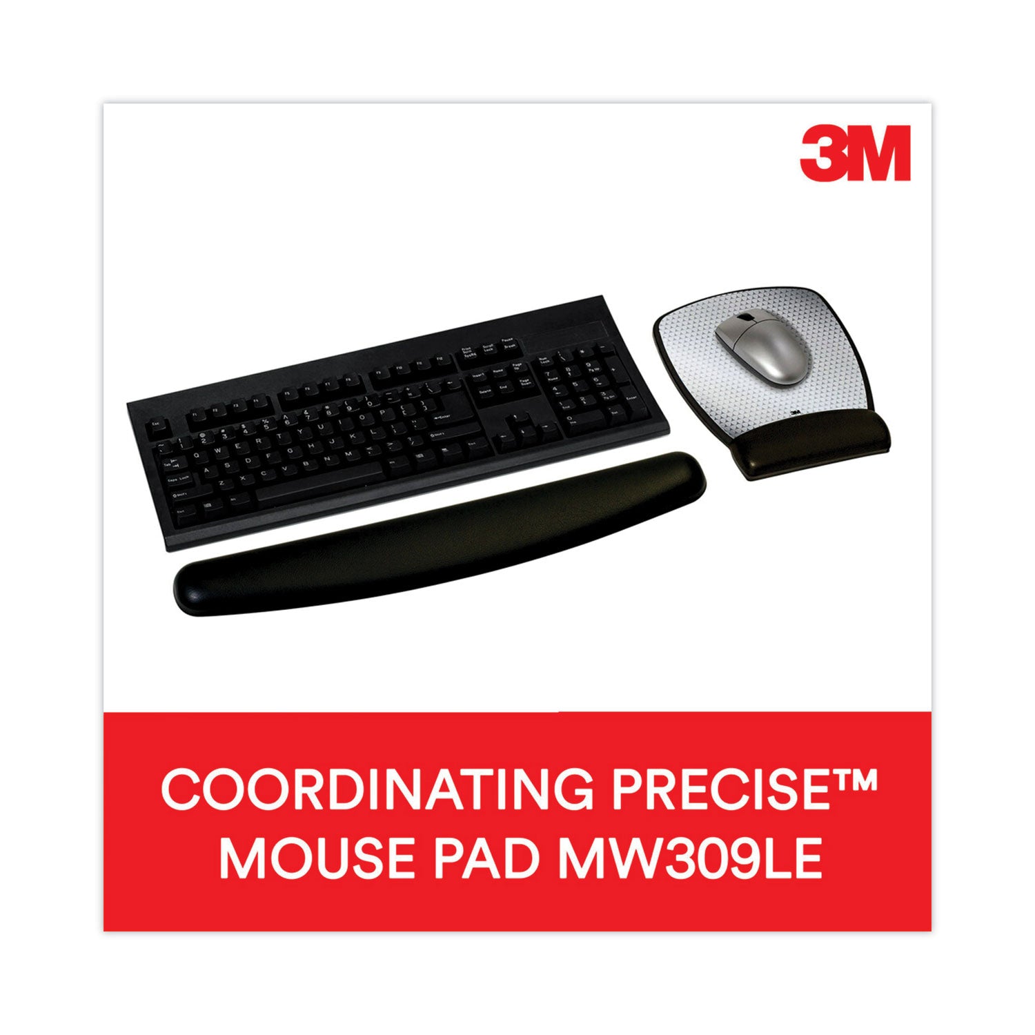 3M™ Antimicrobial Gel Compact Keyboard Wrist Rest - 18