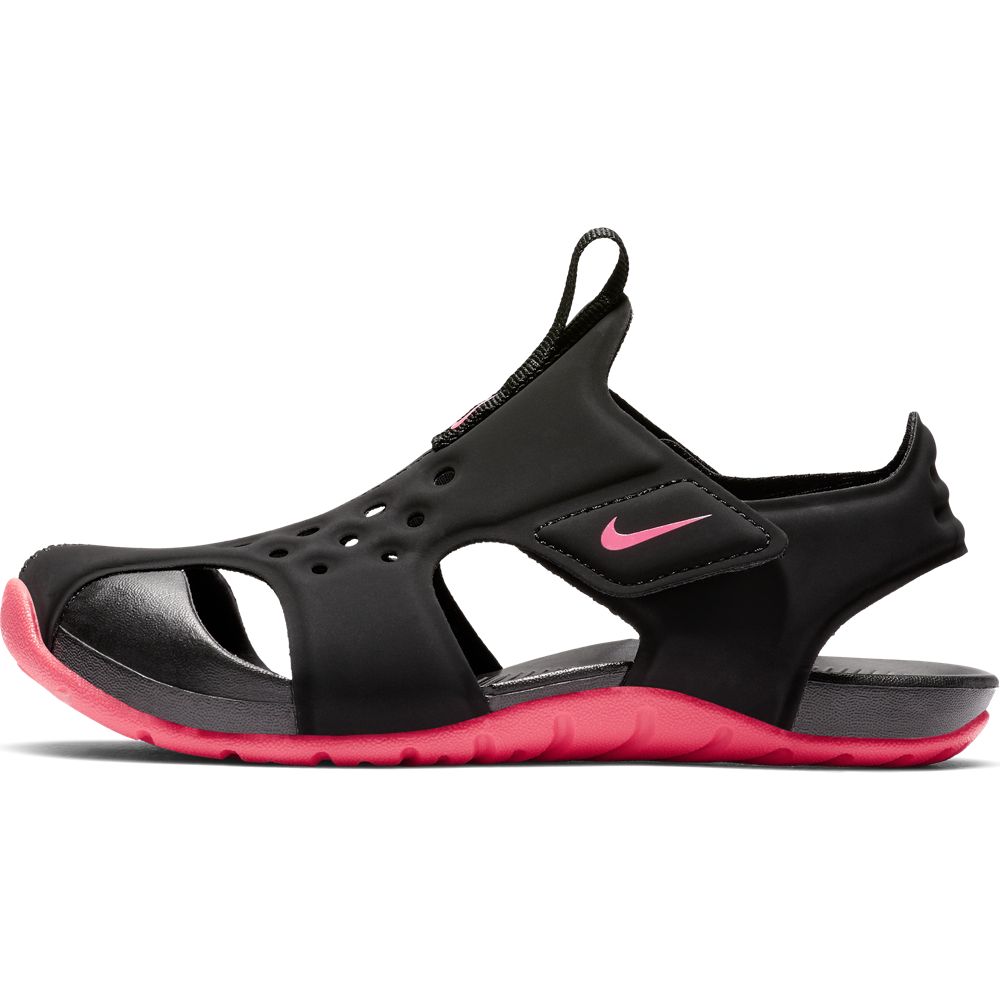 Nike Sunray Protect Kids Sandals - Black/Racer Pink | Comfortable & Durable for Beach, Pool & Outdoor Play