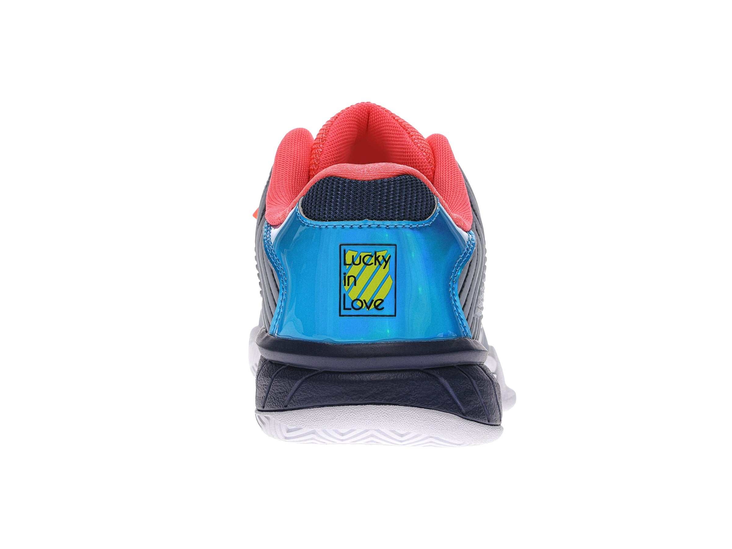 Hypercourt Express 2 Lucky in Love Women's Tennis Shoes - Dark Denim/White/Coral | Lightweight & Comfortable for Court Sports, Casual Wear & Gym Workouts