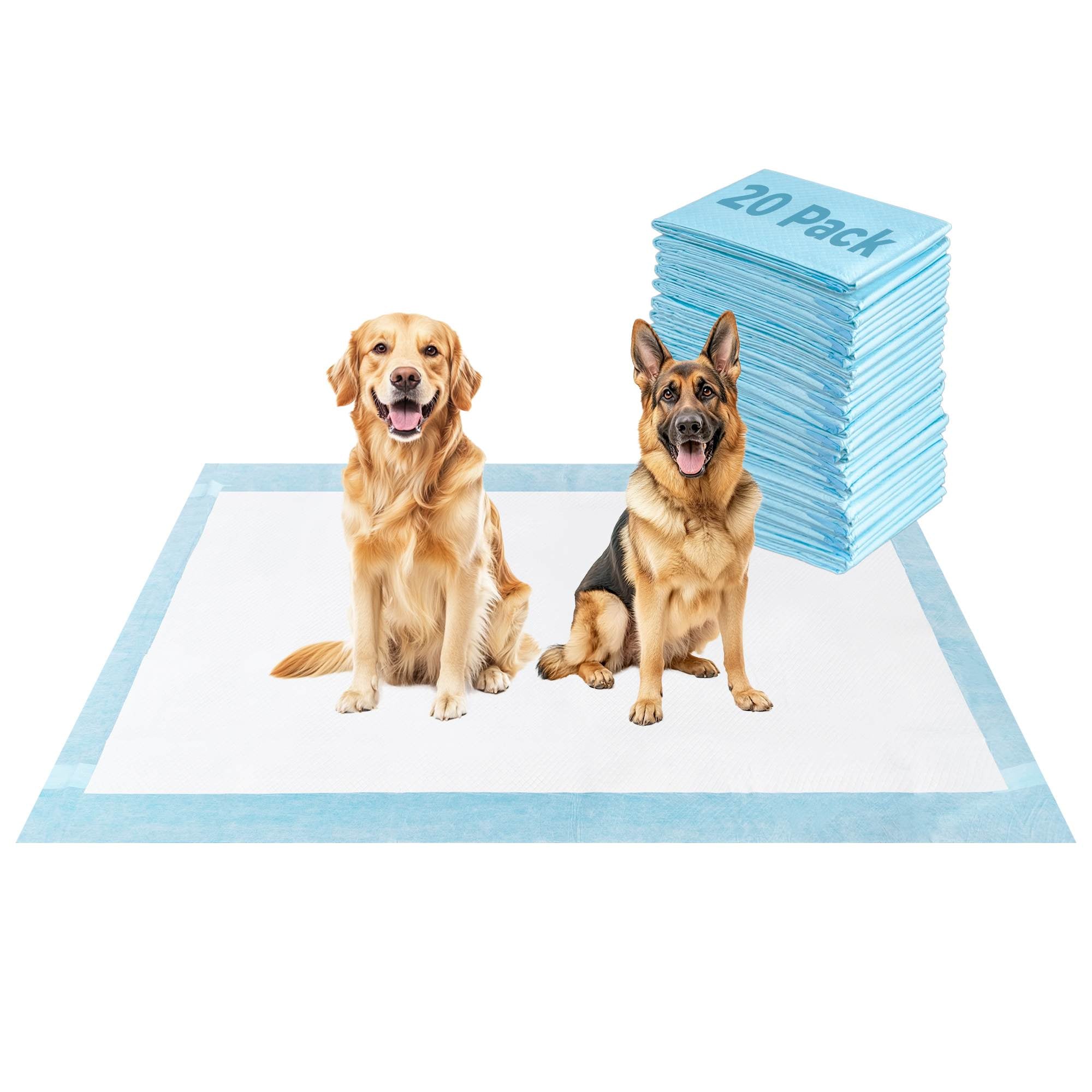 Extra Large Disposable Puppy Pads for Potty Training, Whelping & Housebreaking - Super Absorbent Dog Pee Pads for Puppies, Senior Dogs & Indoor Use (Perfect for Crate Training, Kennels & Pet Carriers)