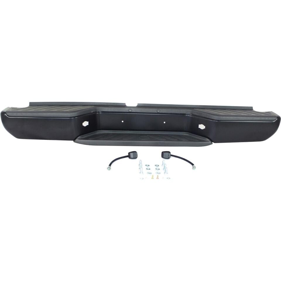 FITRITE AUTO PARTS Replacement Rear Step Bumper Assembly for 2005-2021 Nissan Frontier - Black with Pad Provision & License Plate Light (Fits 2013-2021 Models, No Rear Sensor Holes) - Perfect for Off-Roading, Truck Upgrades & Enhanced Vehicle Protection - Part# NI1103115 850229BF1D