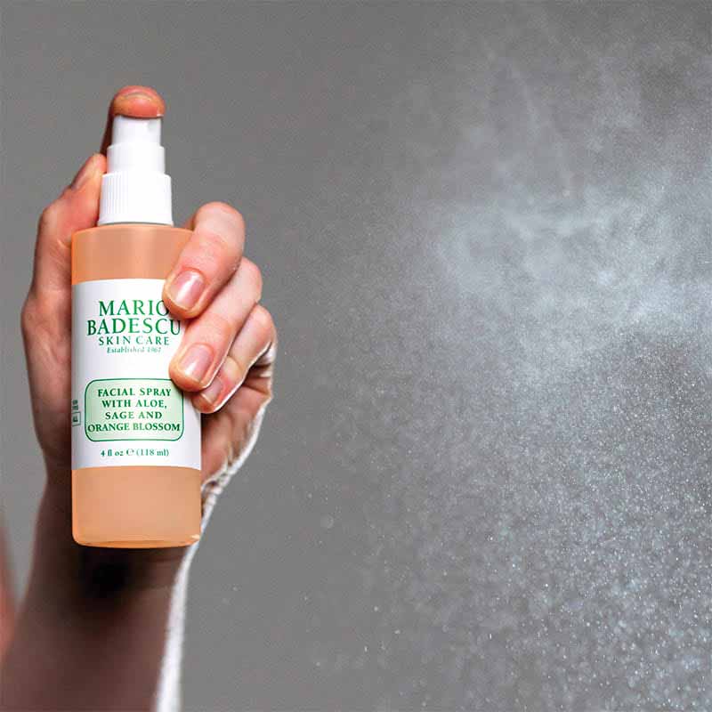 Mario Badescu Facial Spray with Aloe, Sage & Orange Blossom - Hydrating Face Mist for Dry Skin, Makeup Setting Spray & Refreshing Facial Toner - Perfect for Travel, Gym & Daily Skincare Routine